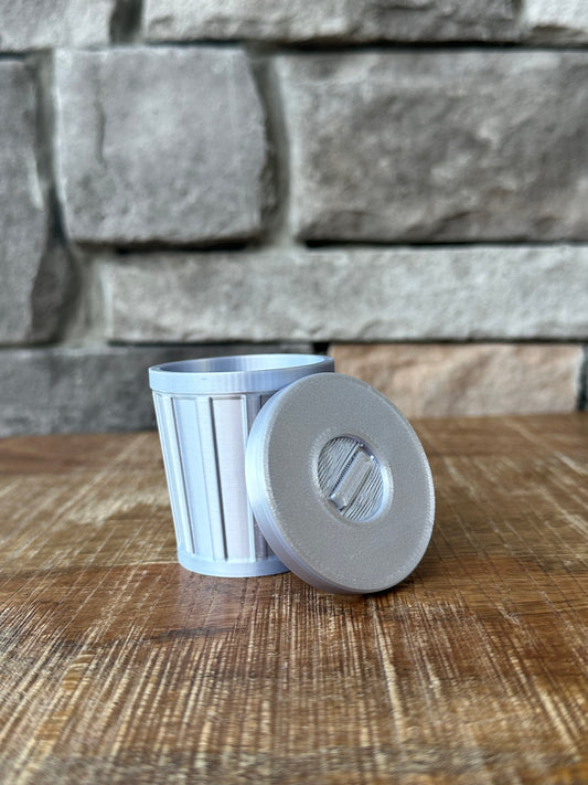 Tiny Trash Can | Tiny Collection | Multi Filament | 3D Printed | Articulated Flexible | Custom Fidget Toy