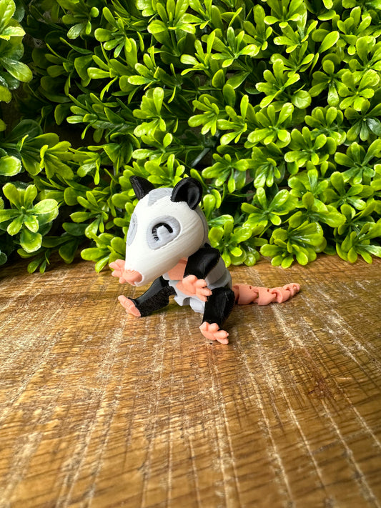 Tiny Opossum | Tiny Collection | Multi Filament | 3D Printed | Articulated Flexible | Custom Fidget Toy