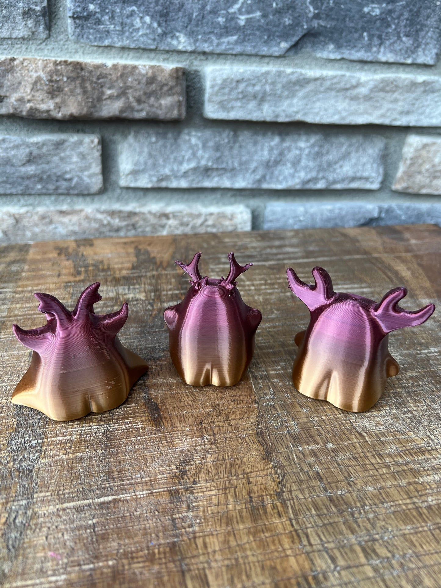 Fairy Butt Goblin Set of Three Horns | 3D Printed | Hand Painted | Custom Figurine