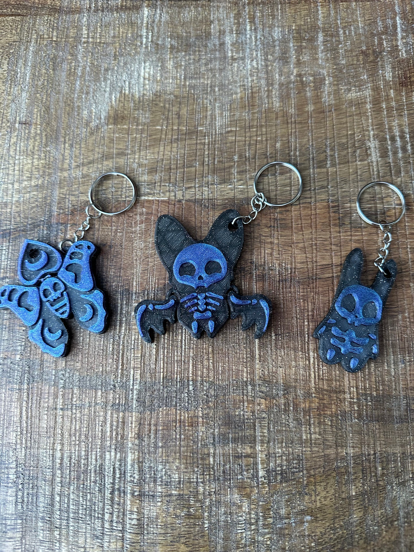 Bunny Skeleton Keychain | 3d Printed | Custom | Halloween Inspired