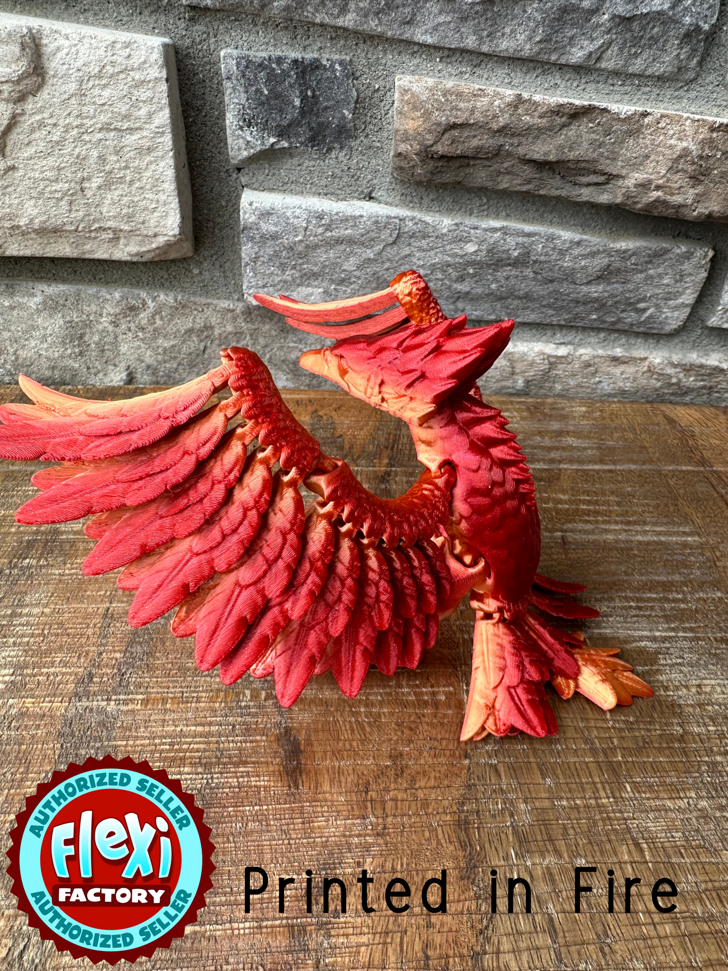 Phoenix | 3D Printed | Articulated Flexible | Custom Fidget Toy | Halloween Decoration