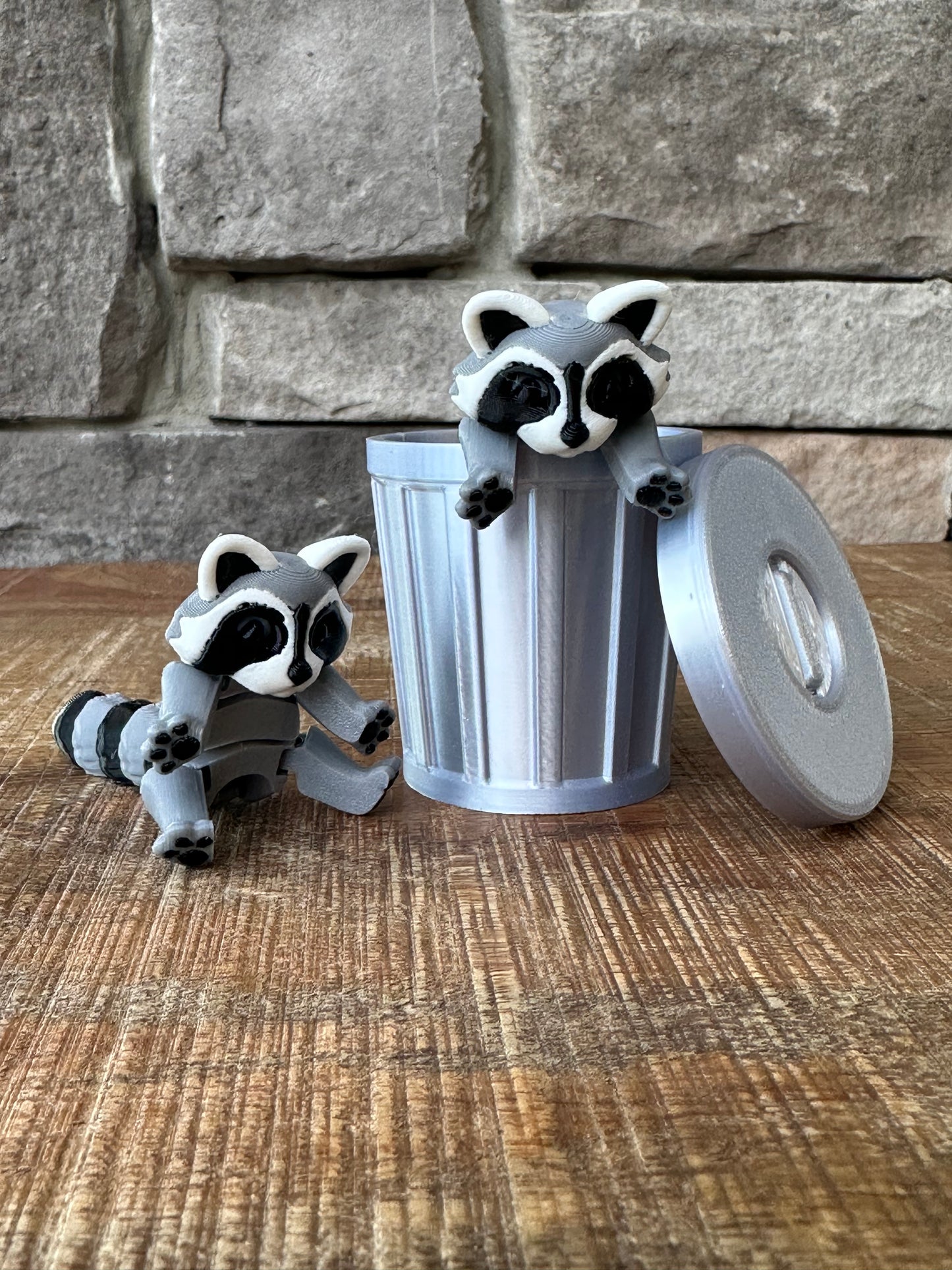 Tiny Trash Can | Tiny Collection | Multi Filament | 3D Printed | Articulated Flexible | Custom Fidget Toy