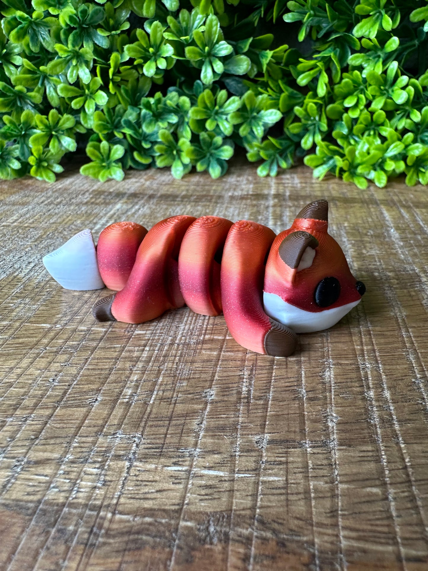 Tiny Fox | Tiny Collection | Multi Filament | 3D Printed | Articulated Flexible | Custom Fidget Toy