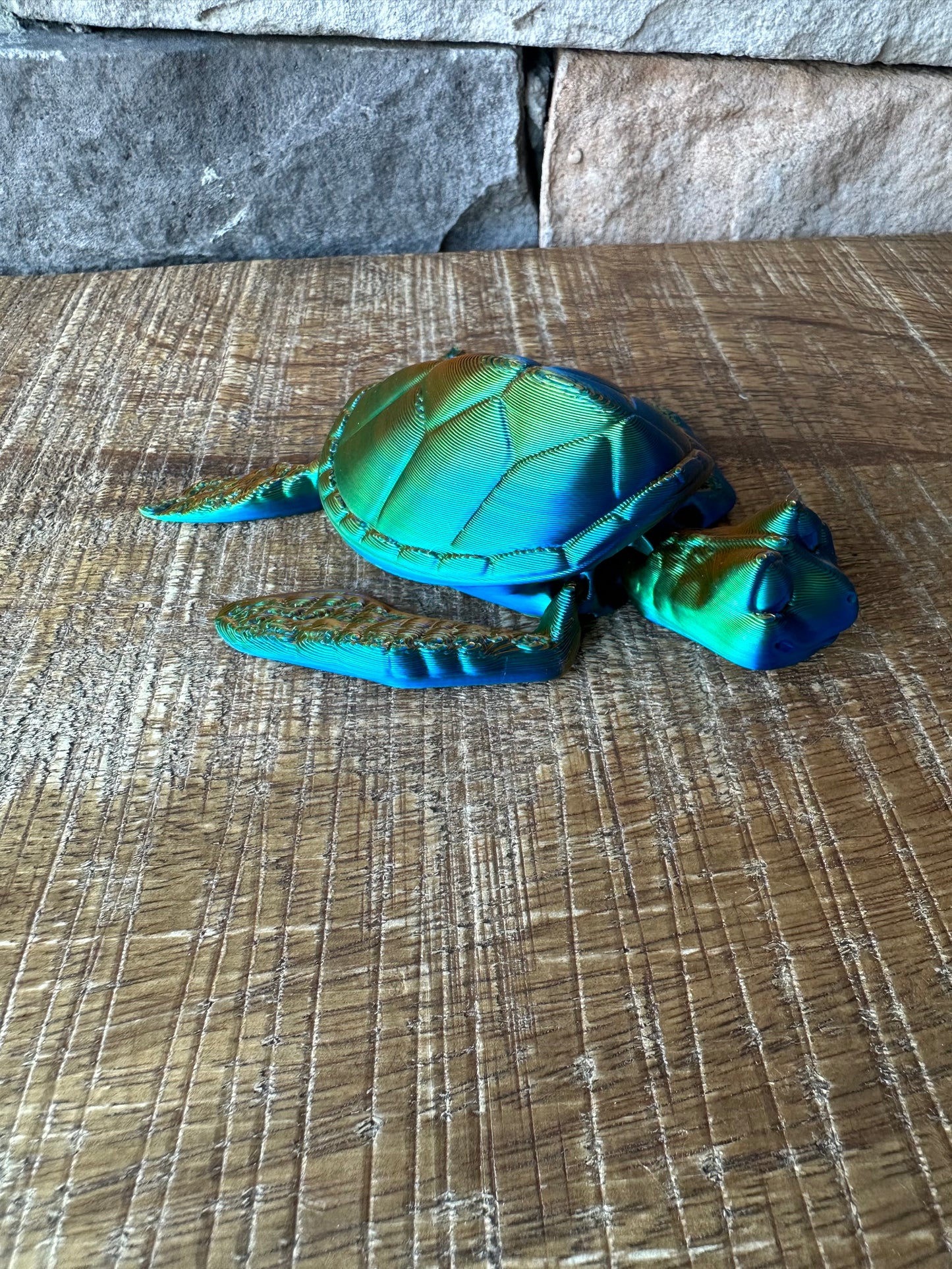 Sea Turtle | 3d Printed | Articulated Flexible | Custom Fidget Toy