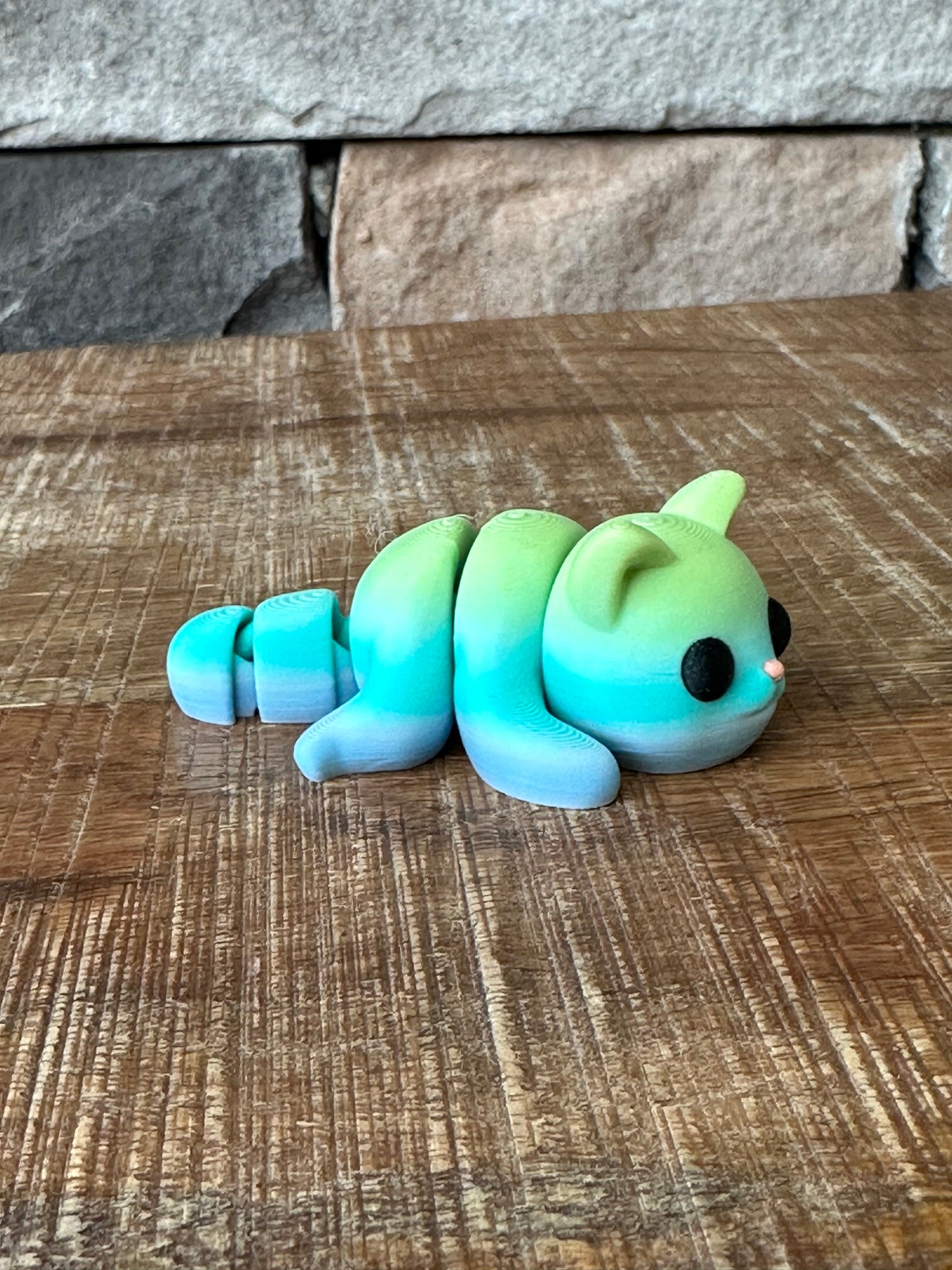 Tiny Cat | Tiny Collection | Multi Filament | 3D Printed | Articulated Flexible | Custom Fidget Toy
