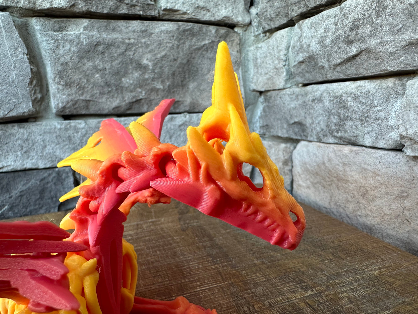 Wrathwing Dragon with Wings | 3D printed | Articulated Flexible | Custom Fidget Toy