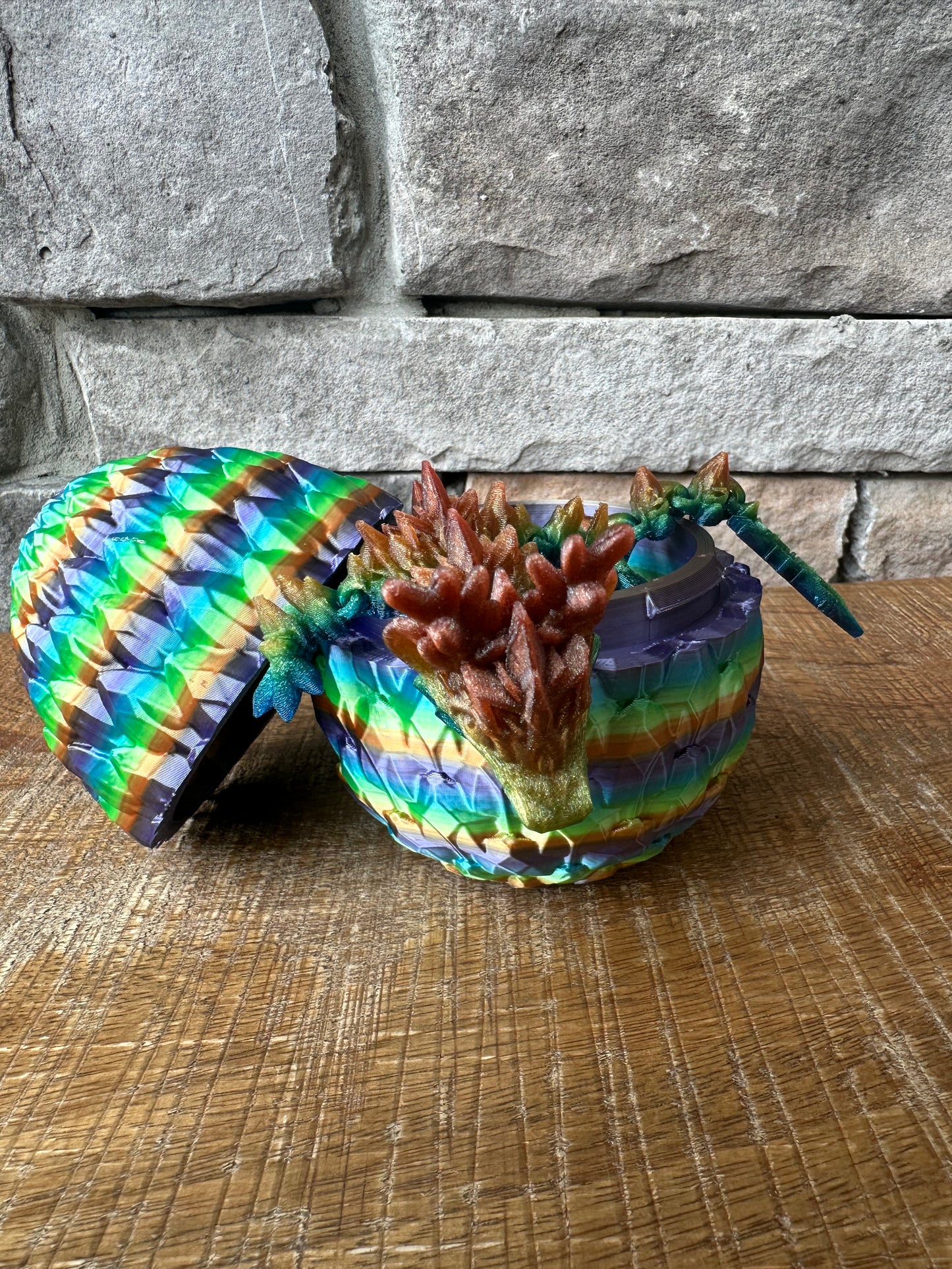 Mystery Dragon Egg | 3D Printed | Articulated Flexible | Custom Fidget Toy