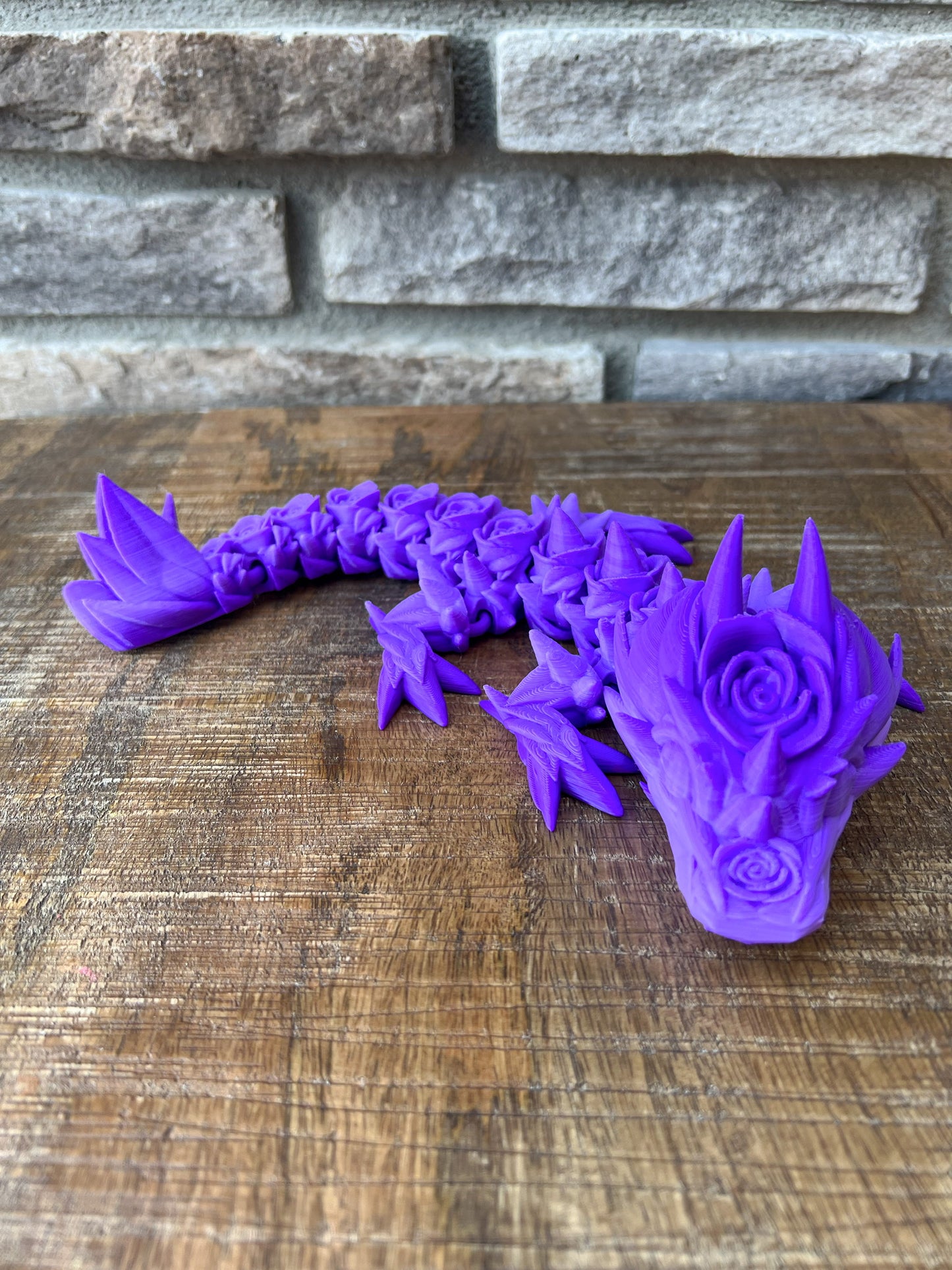 Baby Rose Dragon | 3D Printed | Articulated Flexible | Custom Fidget Toy