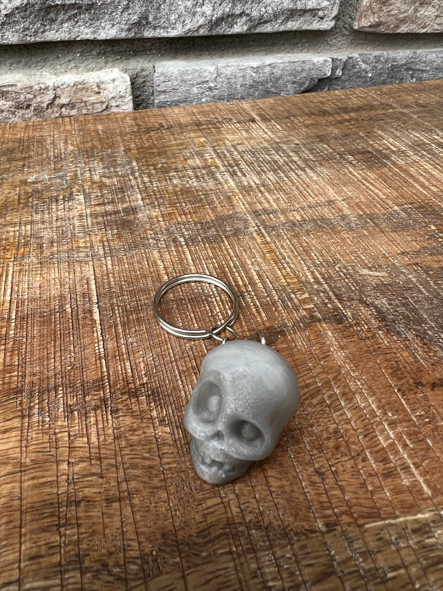 Skeleton Head Keychain | 3d Printed | Custom | Halloween Inspired