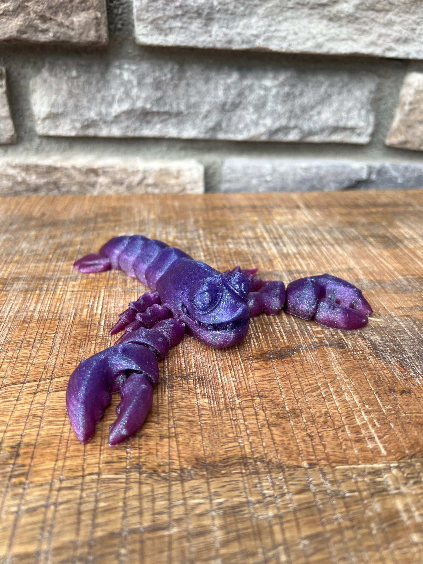 Lobster | 3d Printed | Articulated Flexible | Custom Fidget Toy
