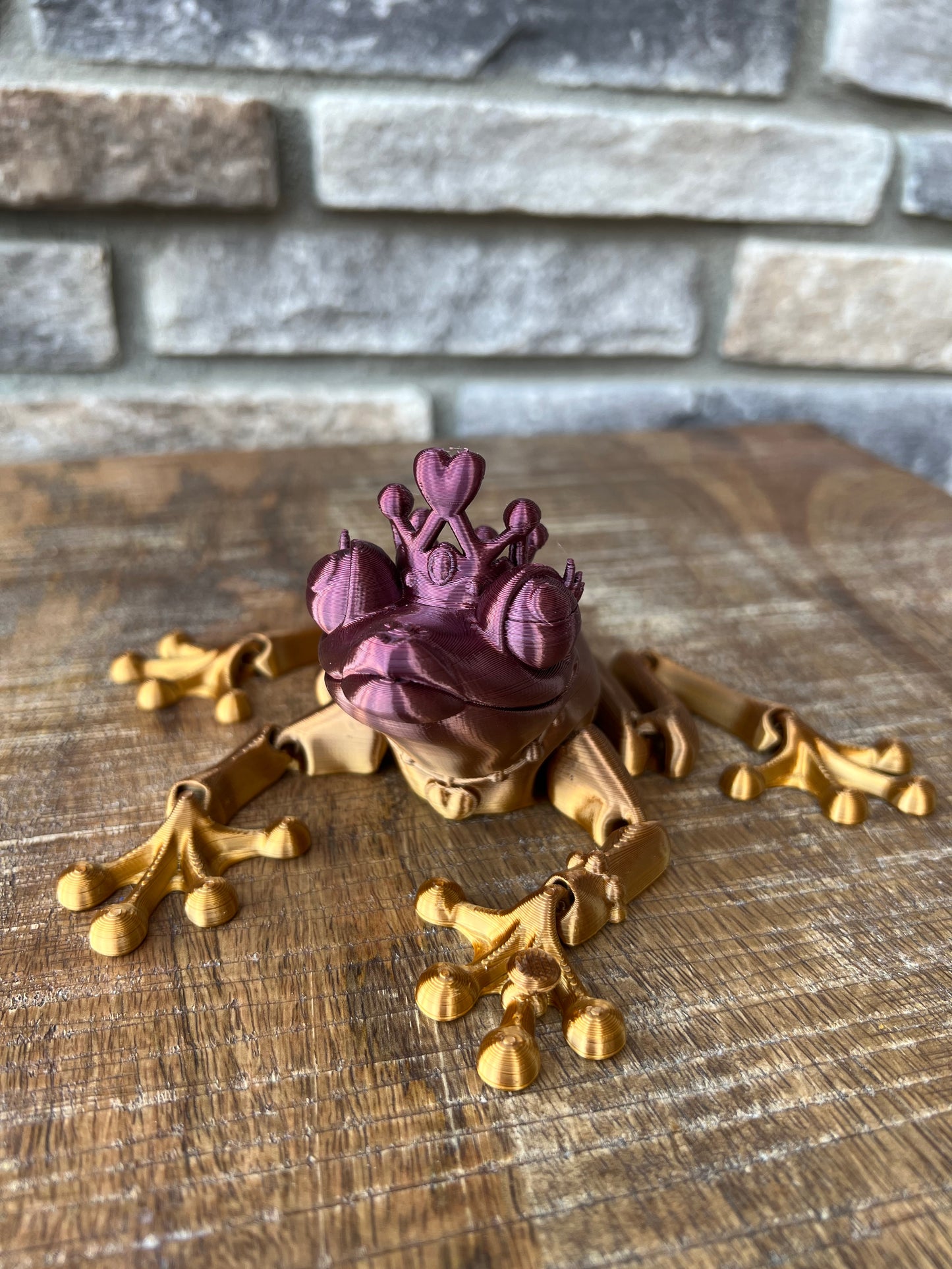Frog Princess | 3d Printed | Articulated Flexible | Custom Fidget Toy