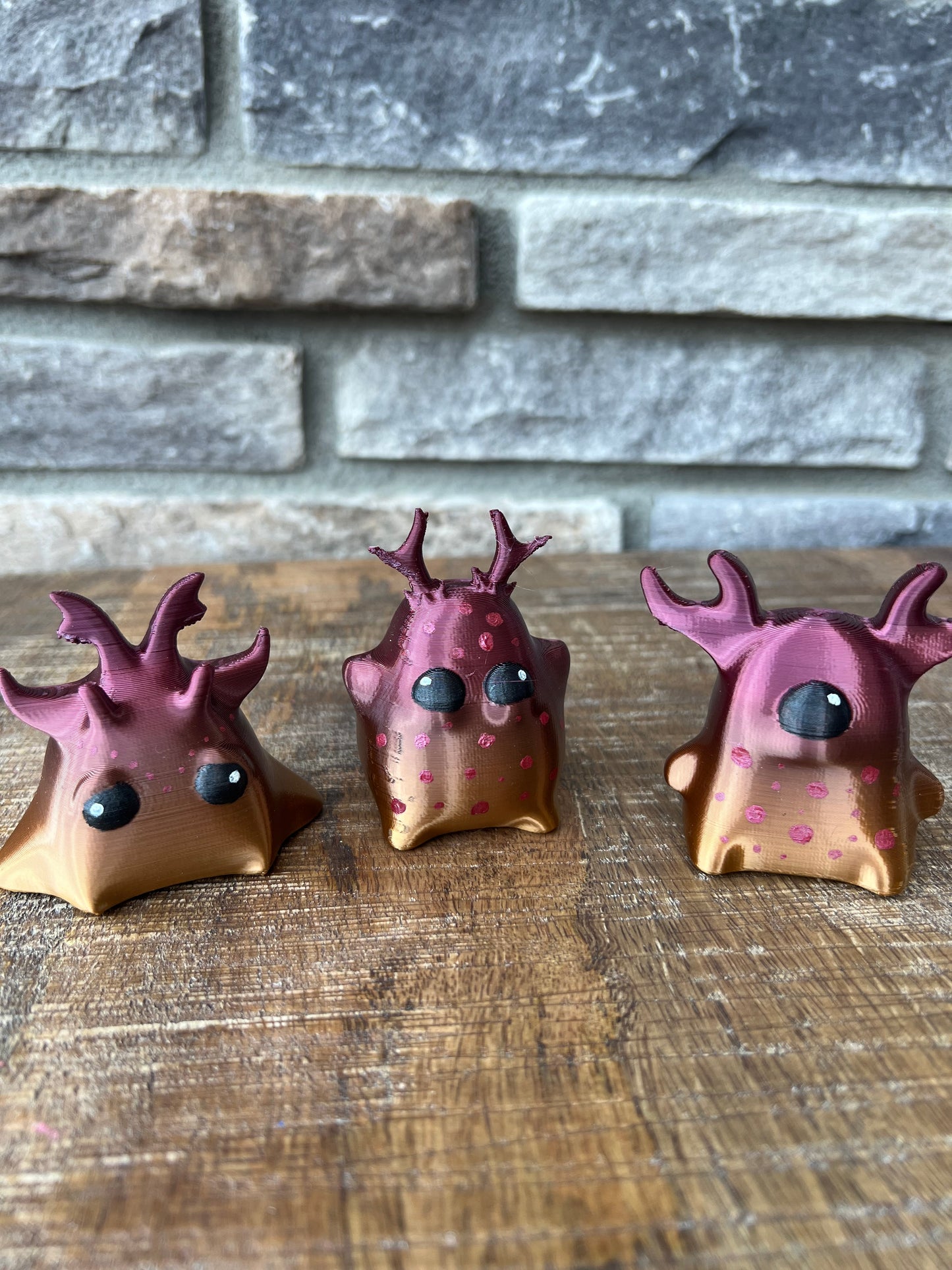 Fairy Butt Goblin Set of Three Horns | 3D Printed | Hand Painted | Custom Figurine