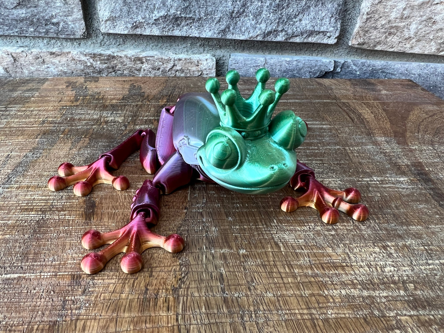 Frog Prince | 3d Printed | Articulated Flexible | Custom Fidget Toy