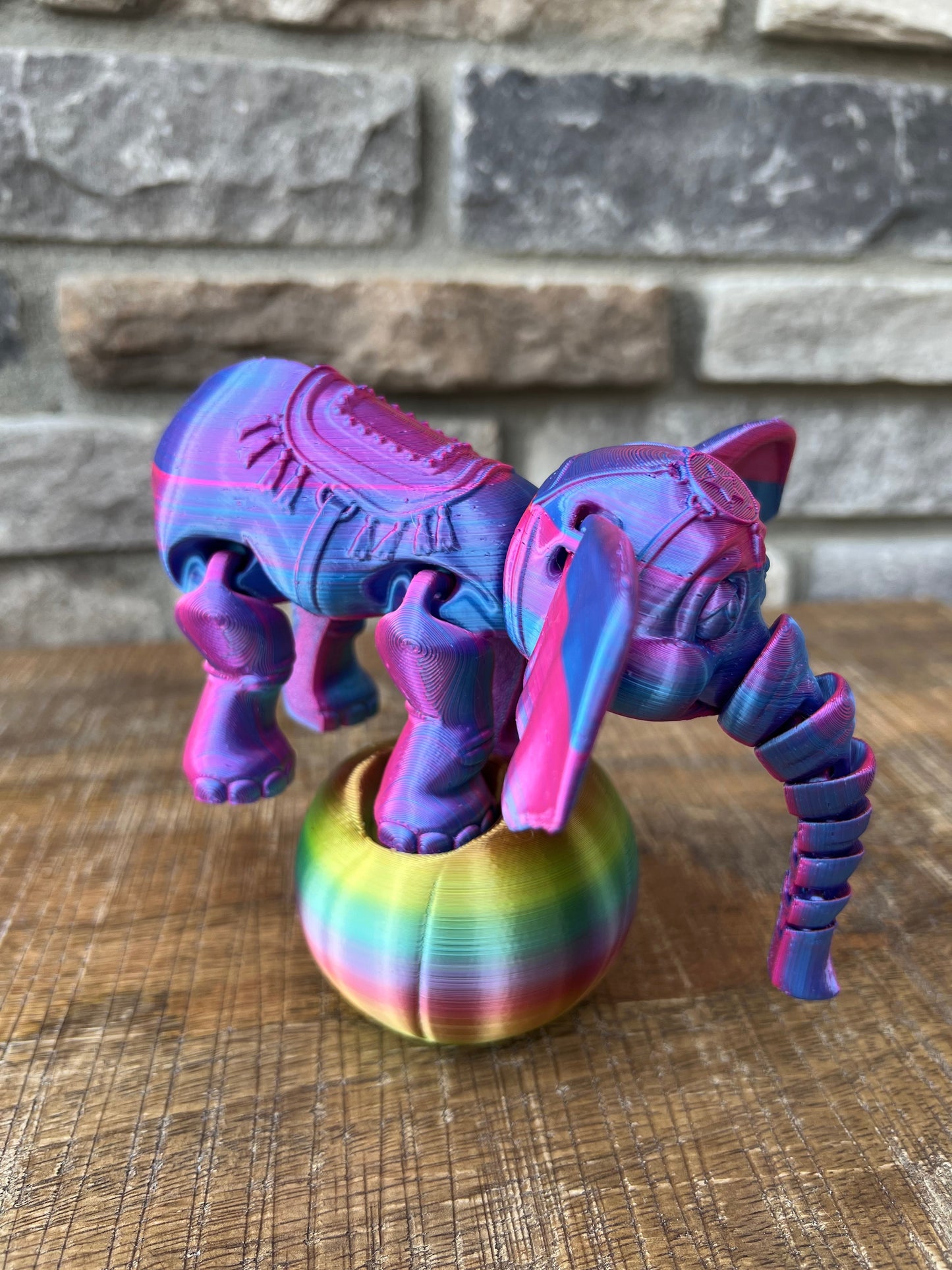 Props for Circus Elephant | Set of 3 | 3d Printed | Articulated Flexible | Custom Fidget Toy