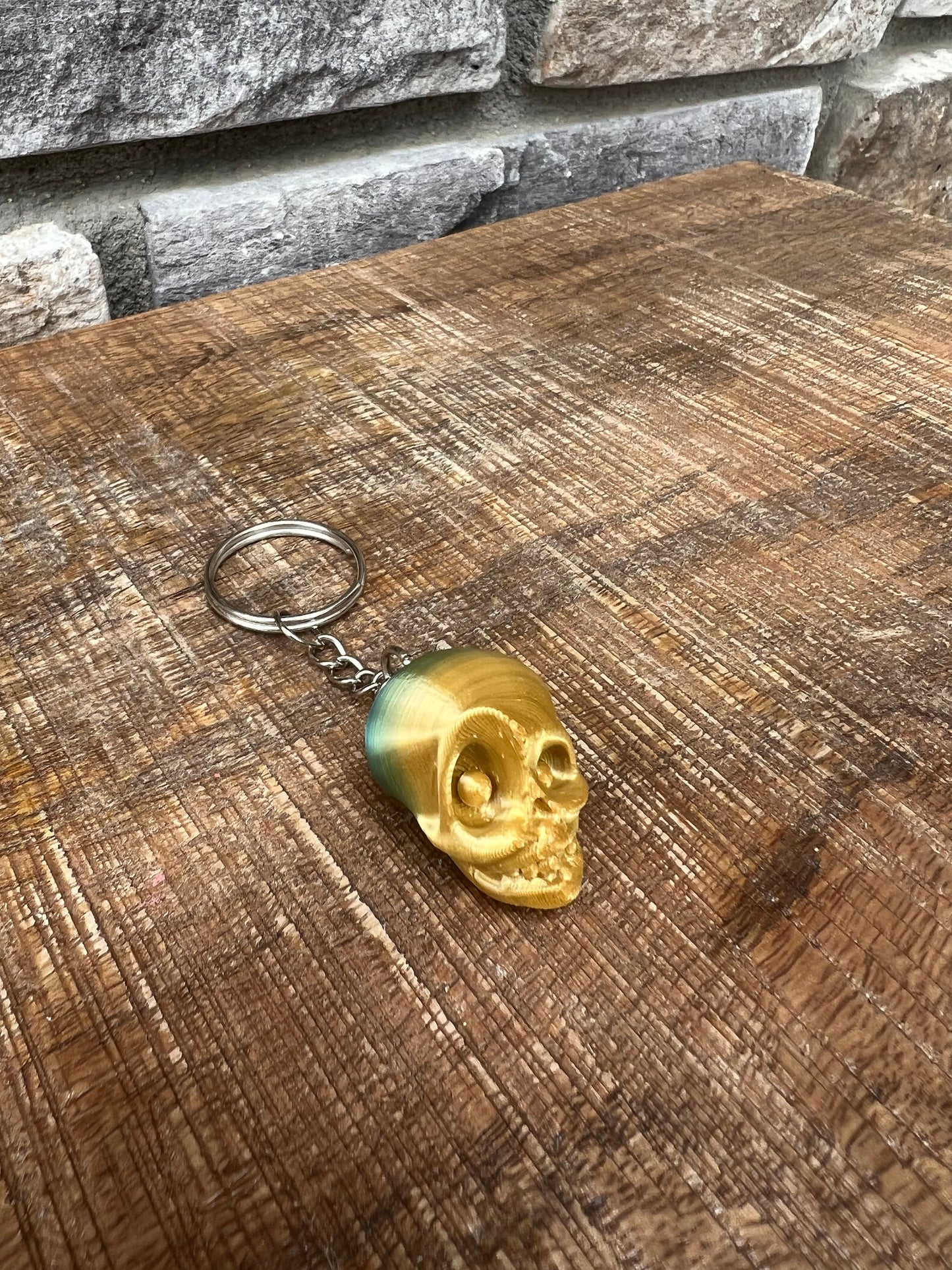 Skeleton Head Keychain | 3d Printed | Custom | Halloween Inspired
