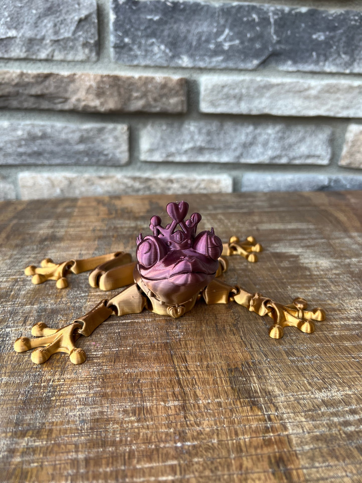 Frog Princess | 3d Printed | Articulated Flexible | Custom Fidget Toy