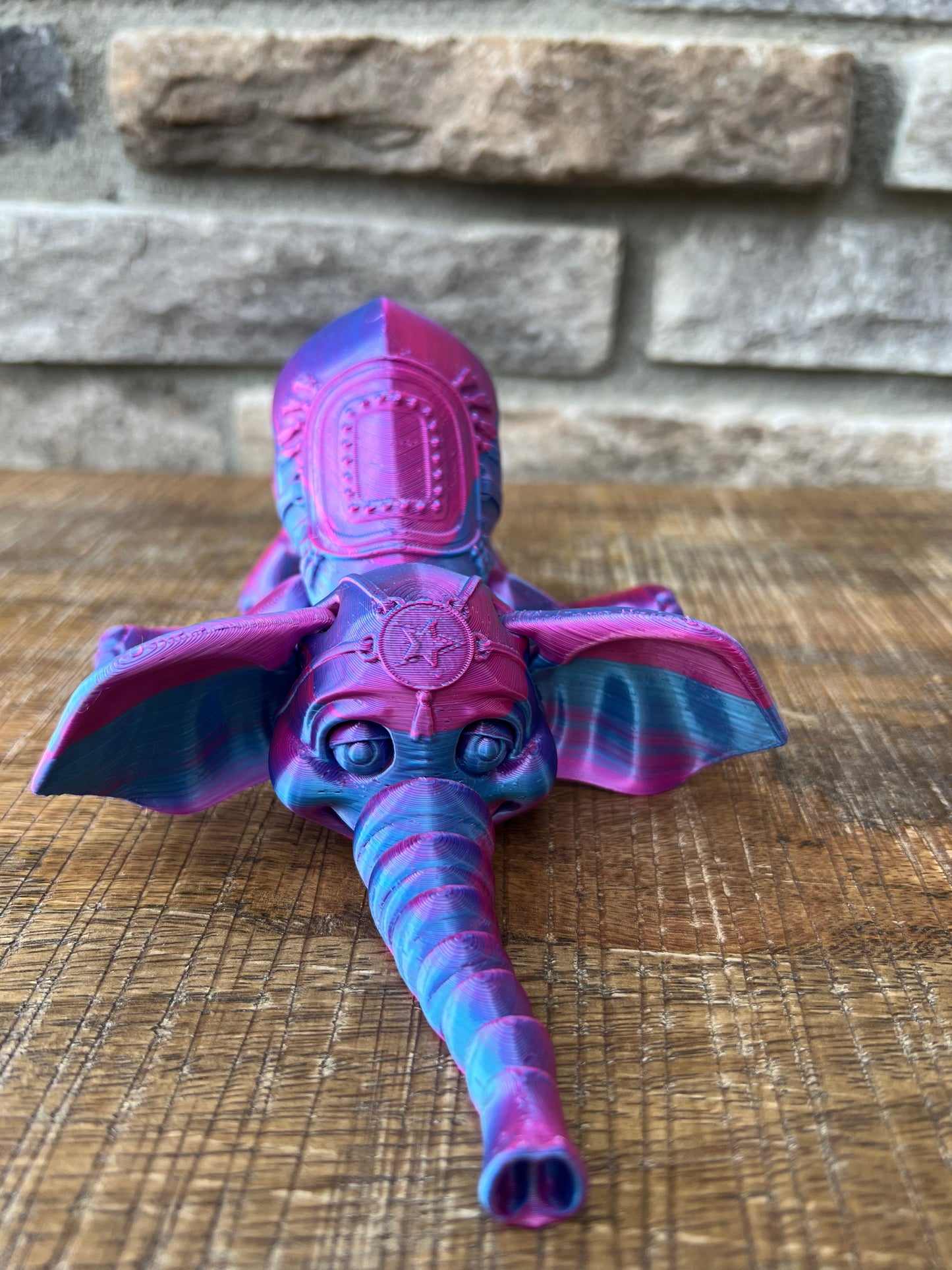 Circus Elephant | 3d Printed | Articulated Flexible | Custom Fidget Toy