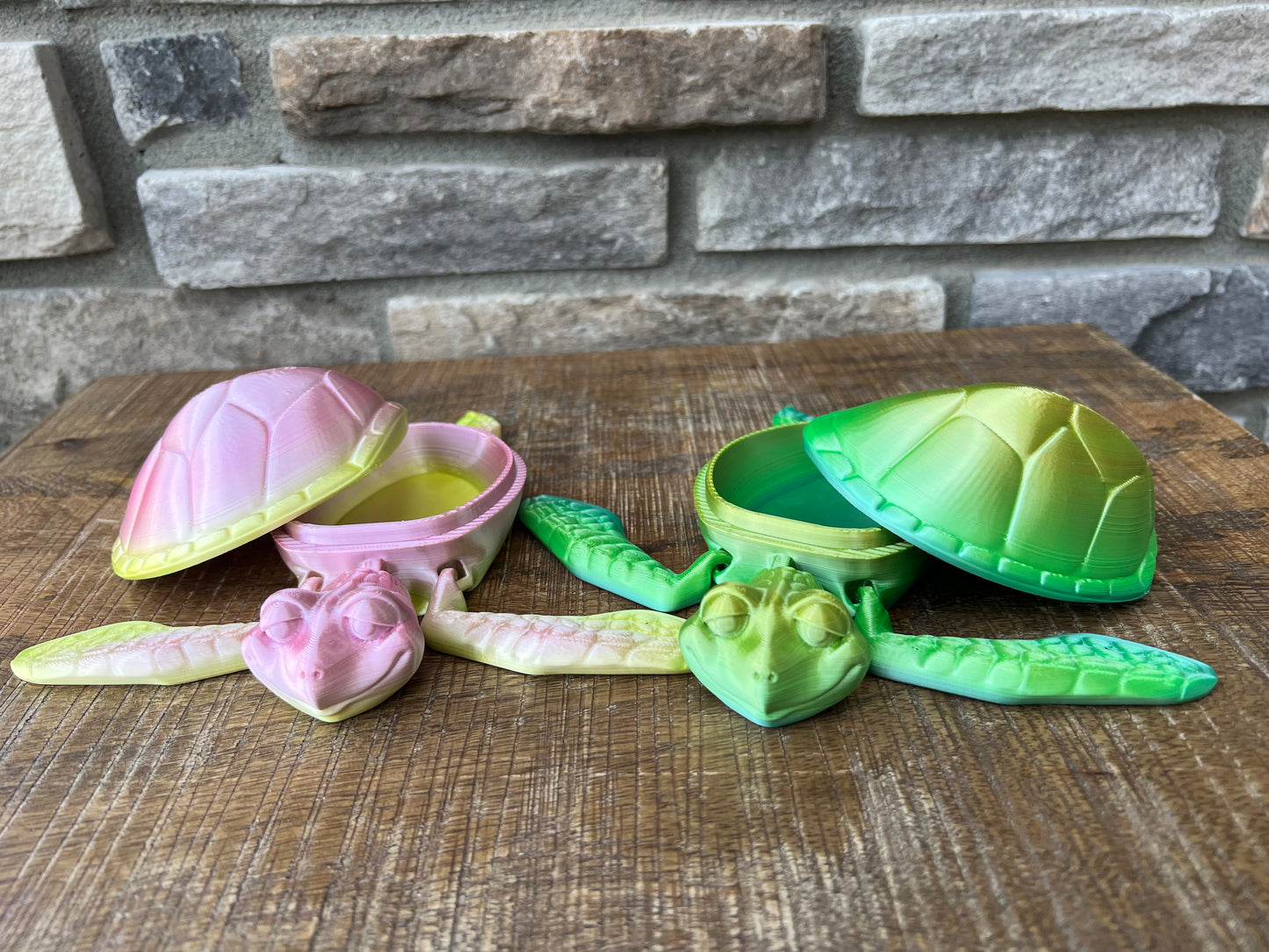 Sea Turtle Box | 3d Printed | Articulated Flexible | Custom Toy
