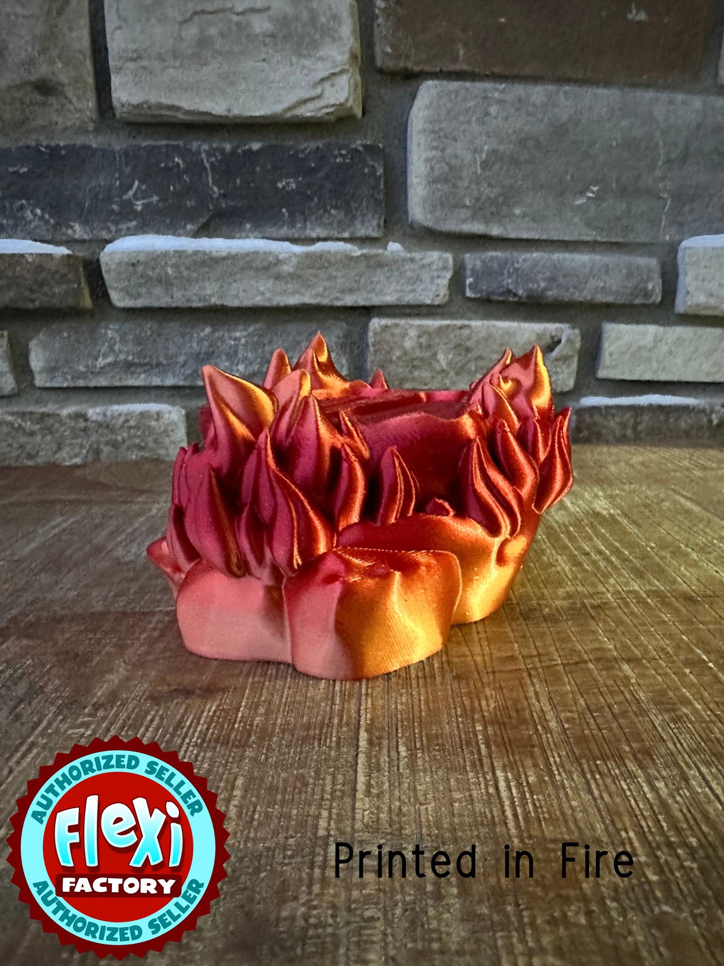Large Phoenix Fire Stand | 3D Printed | Articulated Flexible | Custom Fidget Toy | Halloween Decoration
