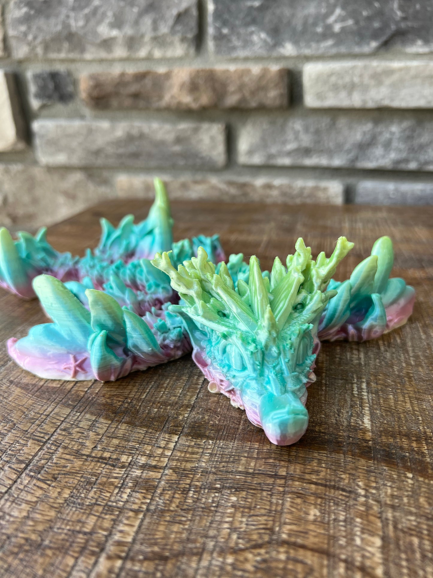 Baby Coral Reef Dragon | 3d Printed | Articulated Flexible | Custom Fidget Toy