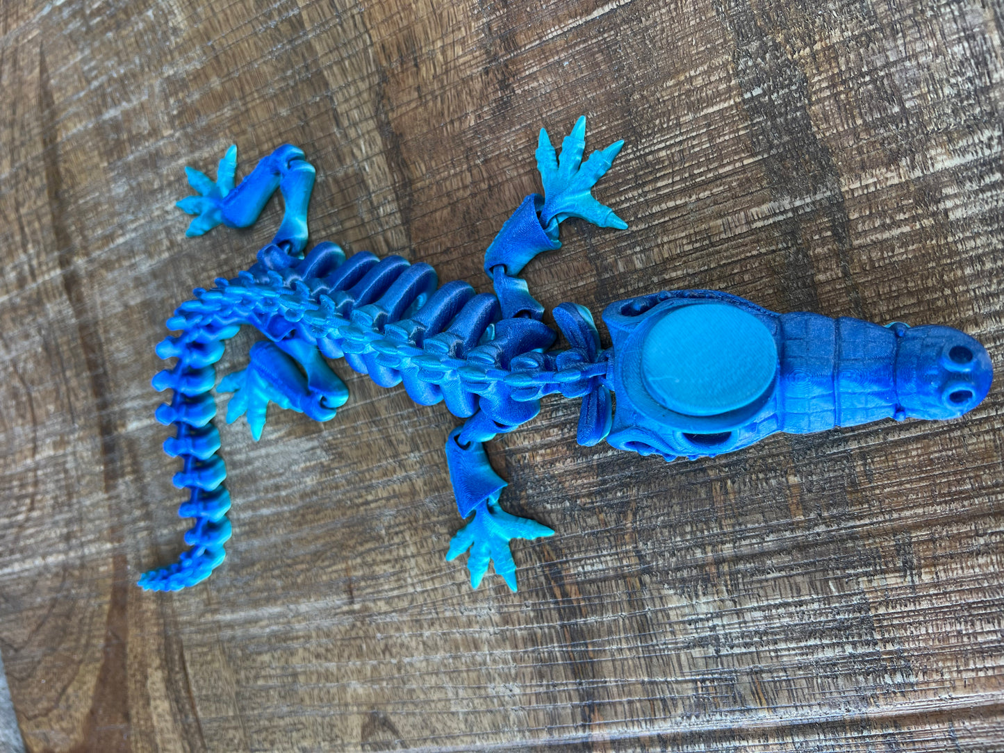 Dapper Crocodile | 3d Printed | Articulated Flexible | Custom Toy