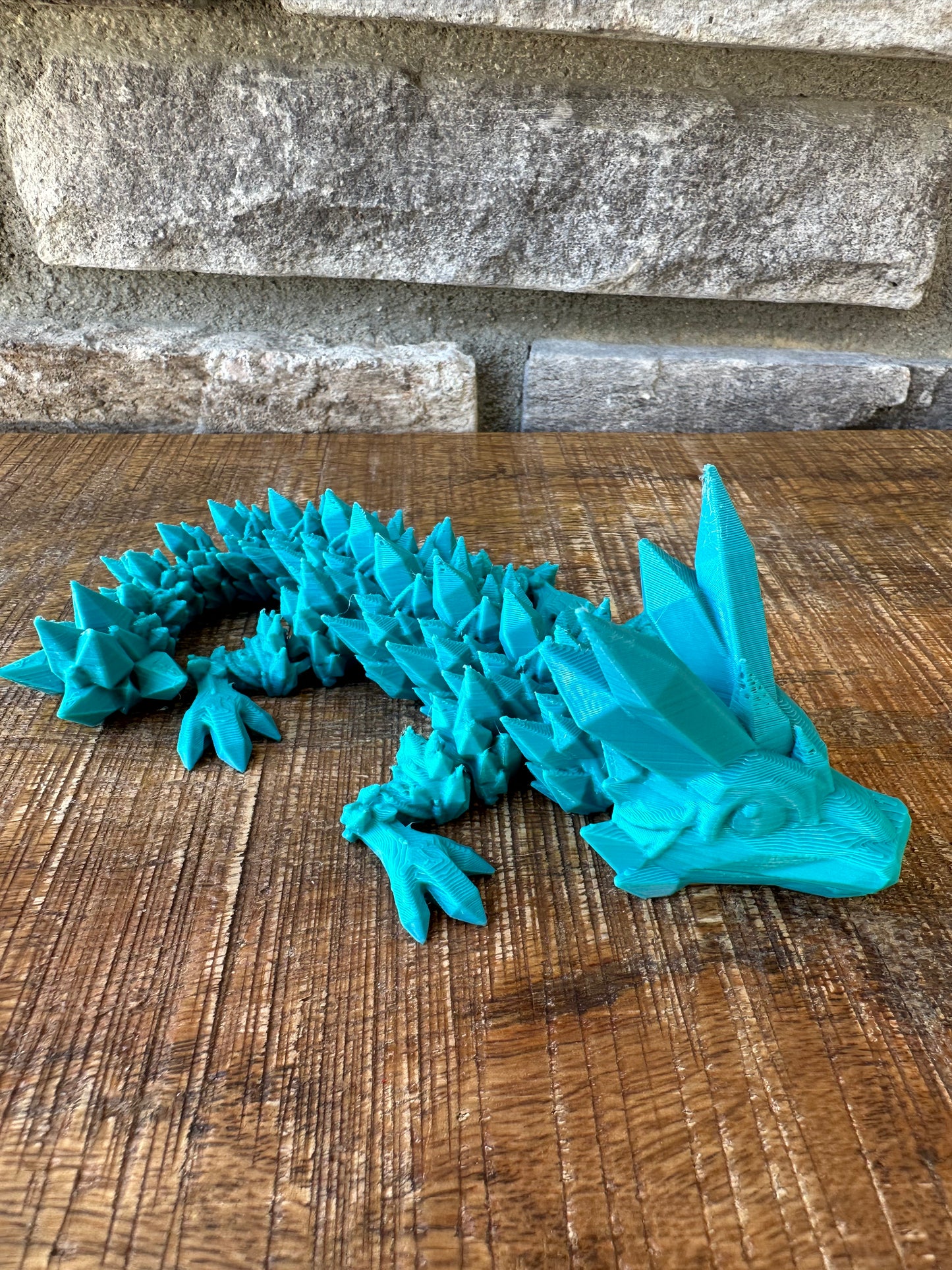 Baby MINI Crystal Dragon | 3D Printed | Articulated Flexible | Custom Fidget Toy