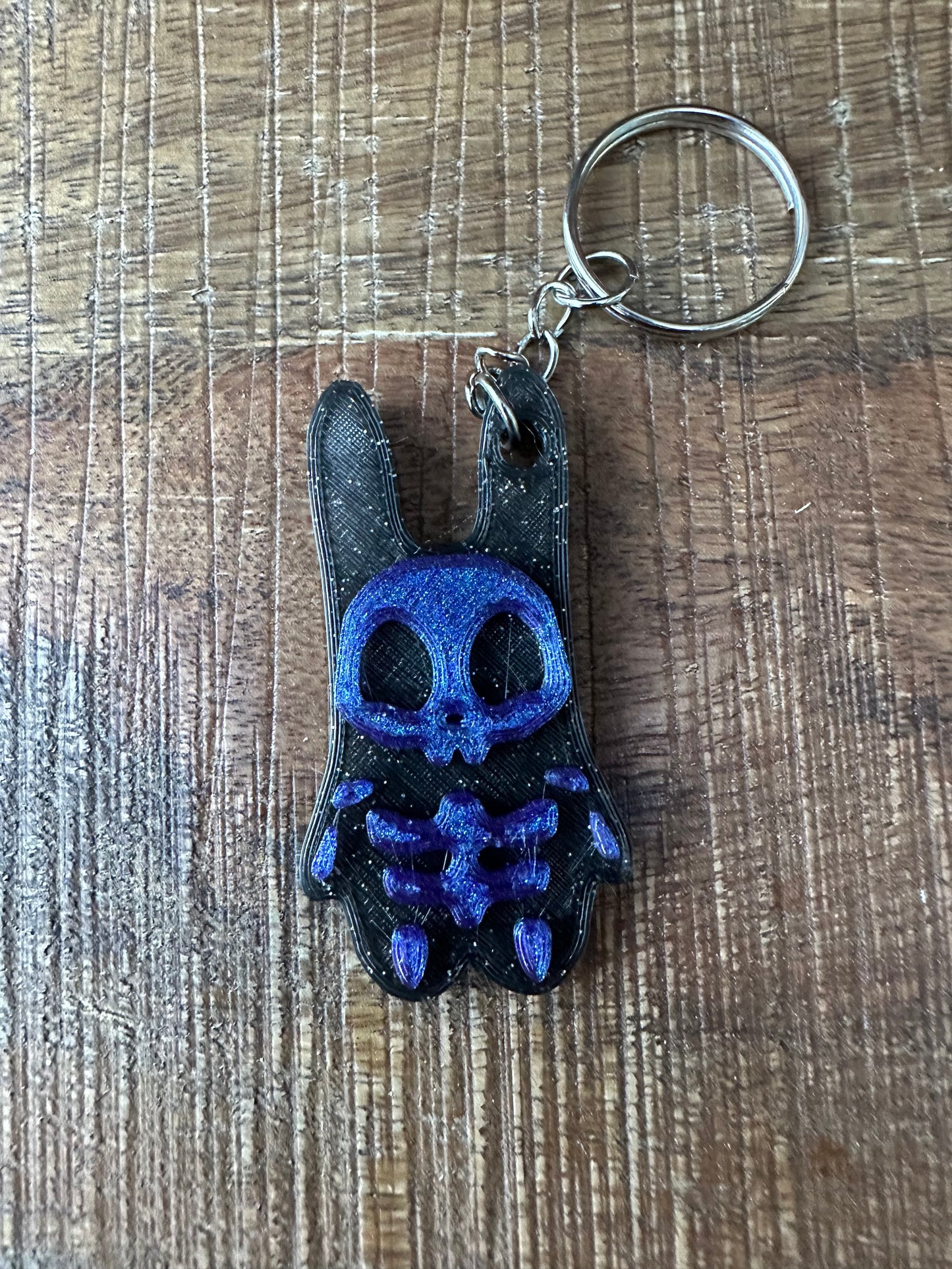 Bunny Skeleton Keychain | 3d Printed | Custom | Halloween Inspired