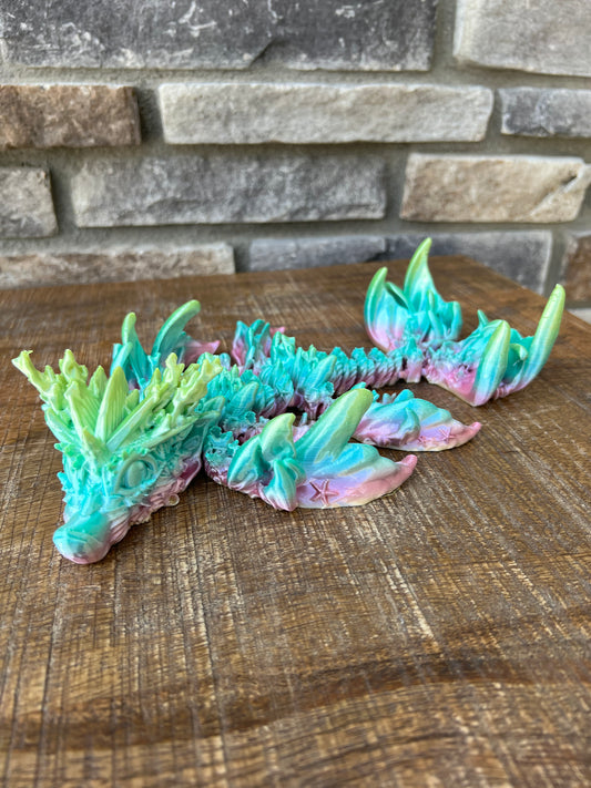 Baby Coral Reef Dragon | 3d Printed | Articulated Flexible | Custom Fidget Toy