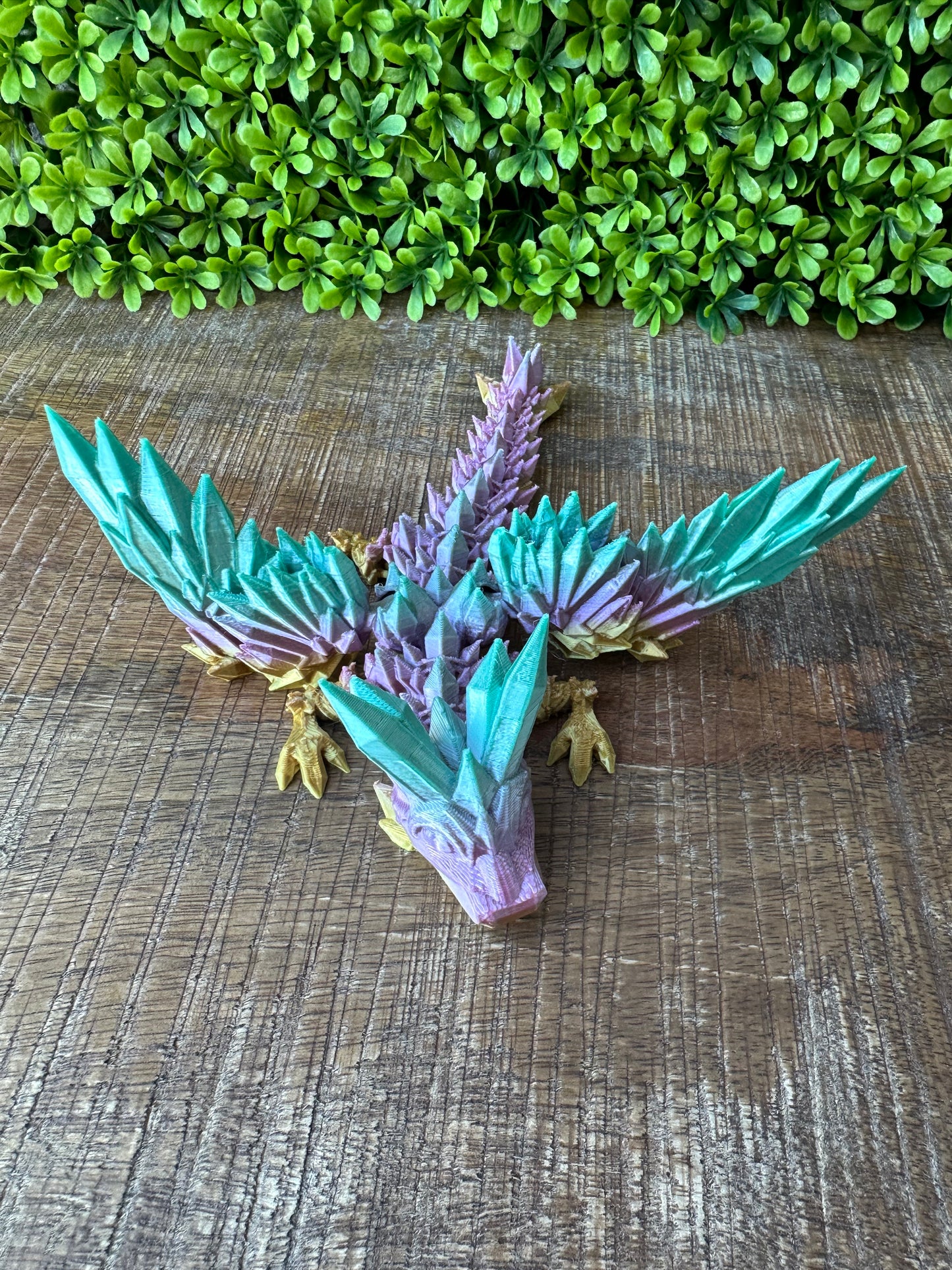 Baby MINI Crystal Wing Dragon | 3D Printed | Articulated Flexible | Custom Fidget Toy