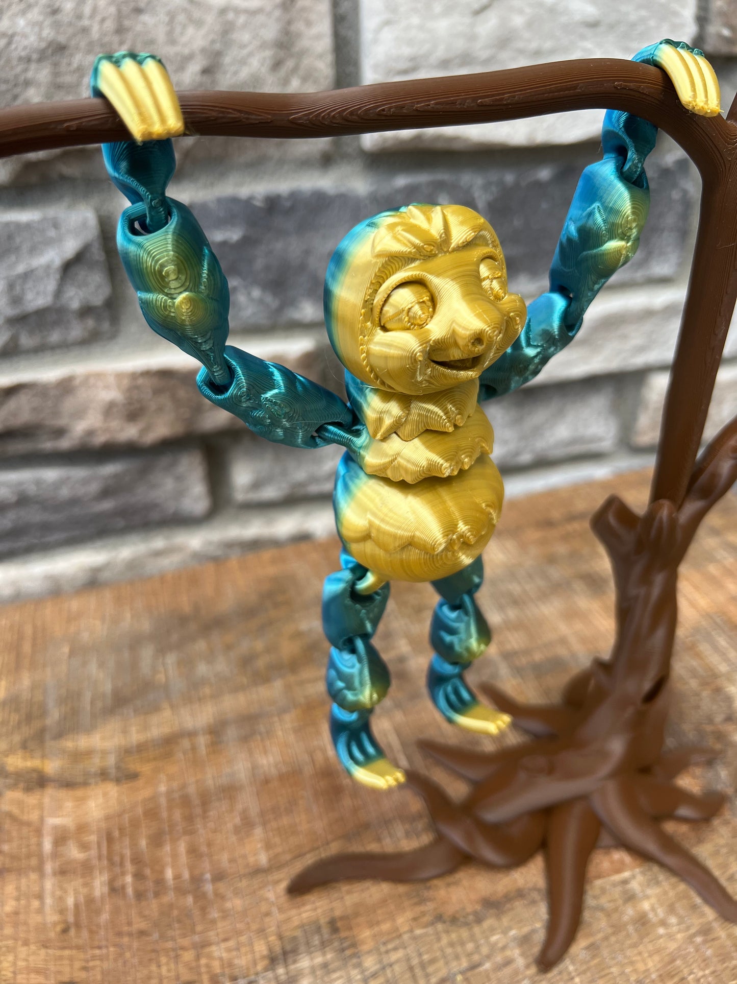 Sloth | 3D Printed | Articulated Flexible | Custom Fidget Toy