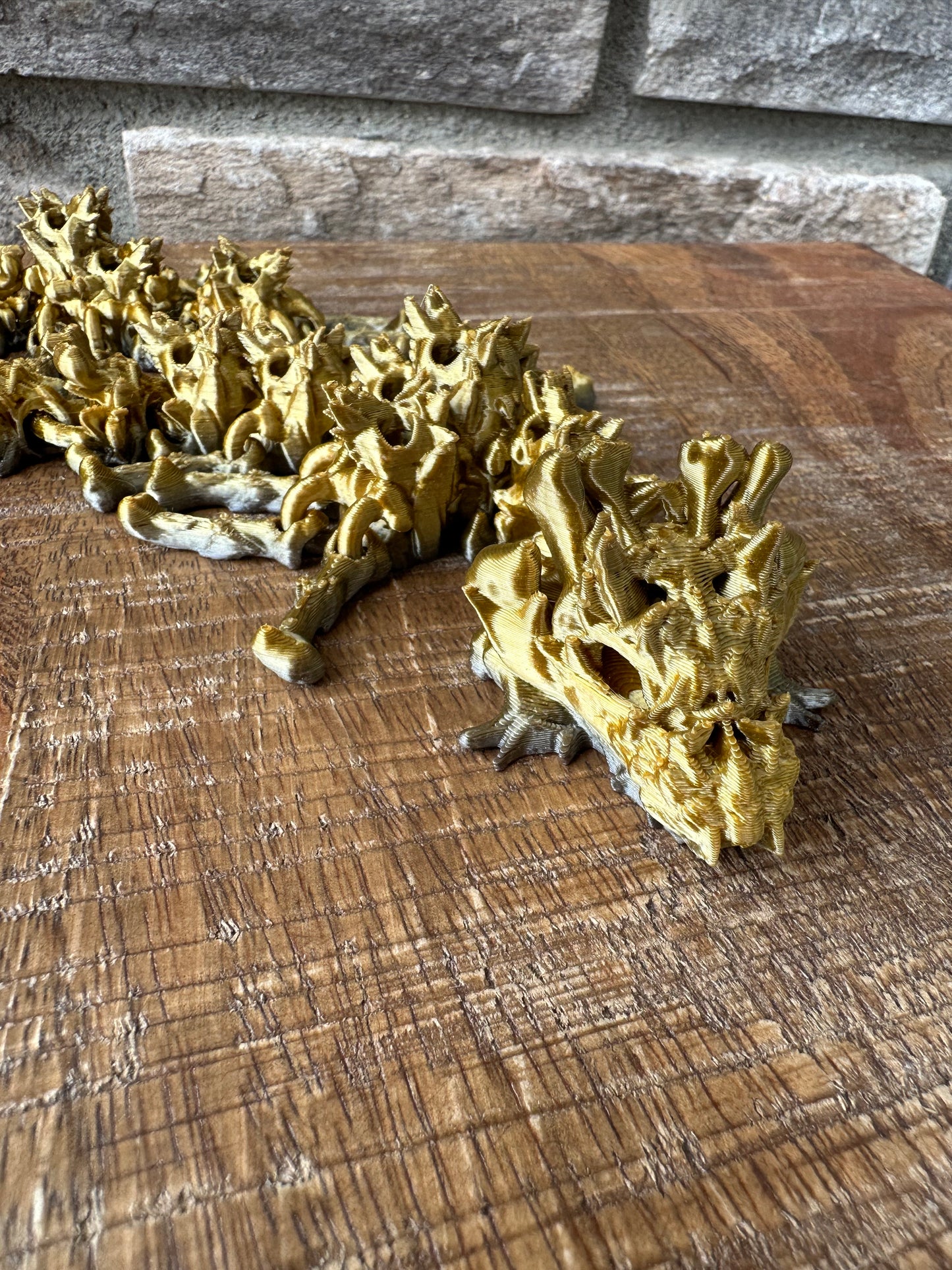 Mini Hollow Dragon | 3D Printed | Articulated Flexible | Custom Fidget Toy