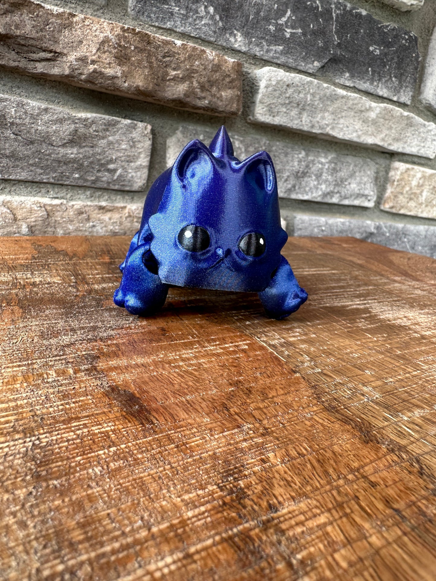 Kitty-A-Saurus| Cat Dinosaur | 3d Printed | Articulated Flexible | Custom Toy