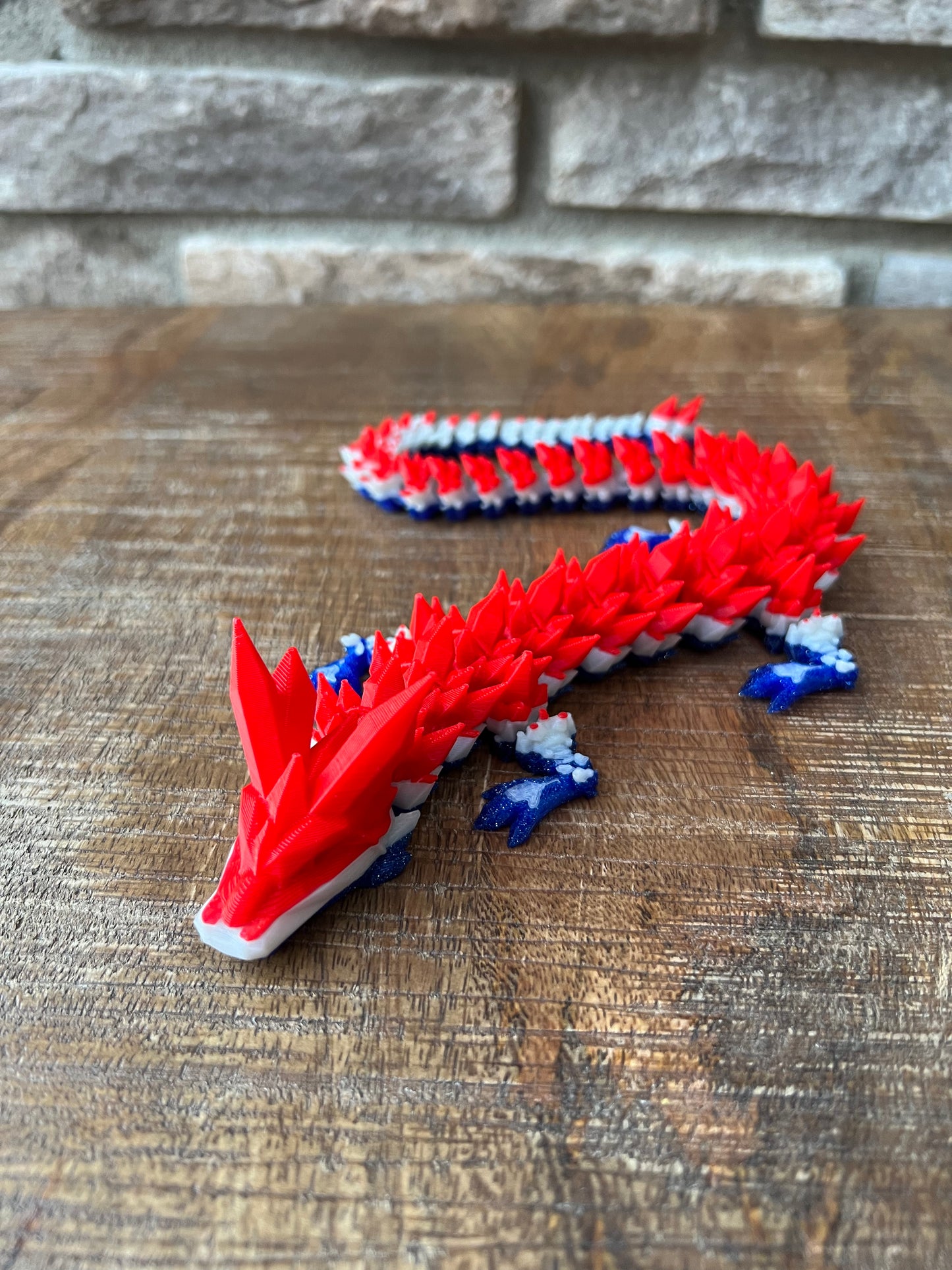 MINI Crystal Dragon | 3D printed | Articulated Flexible | Custom Fidget Toy