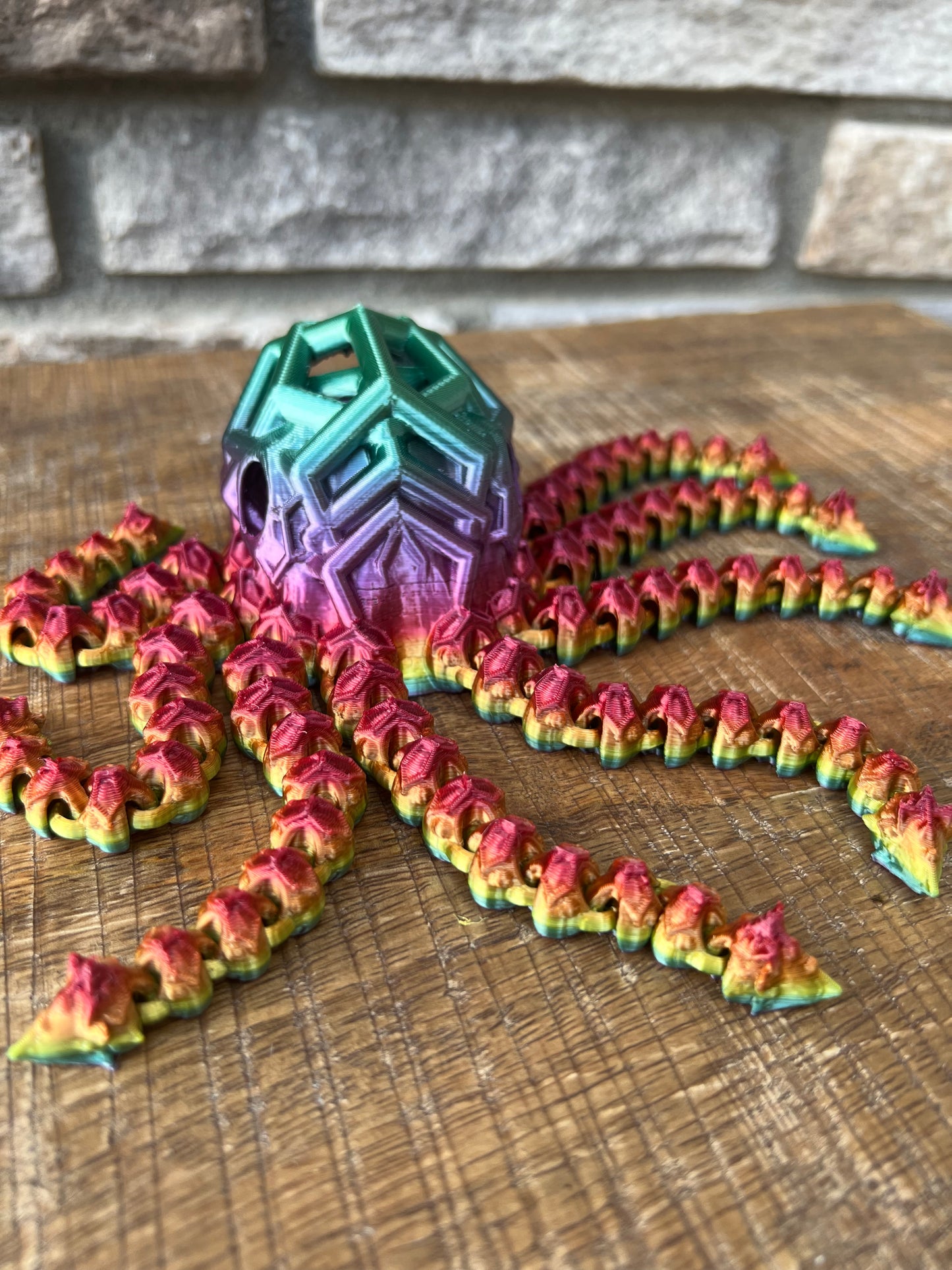 Void Octopus | 3D Printed | Articulated Flexible | Custom Fidget Toy