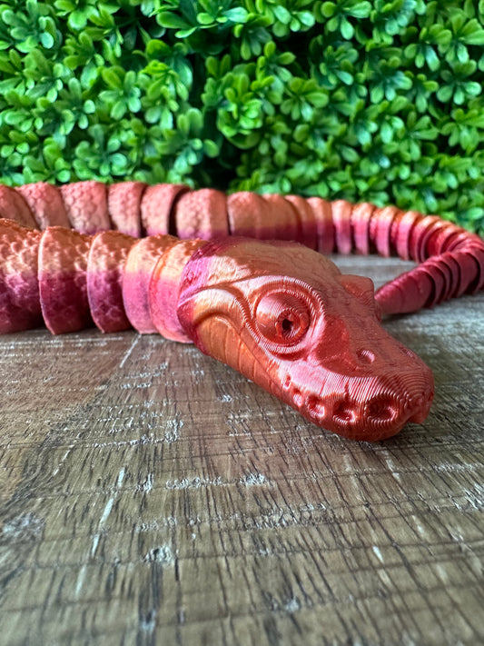 Small Ball Python | 3D Printed | Articulated Fidget | Custom Figurine