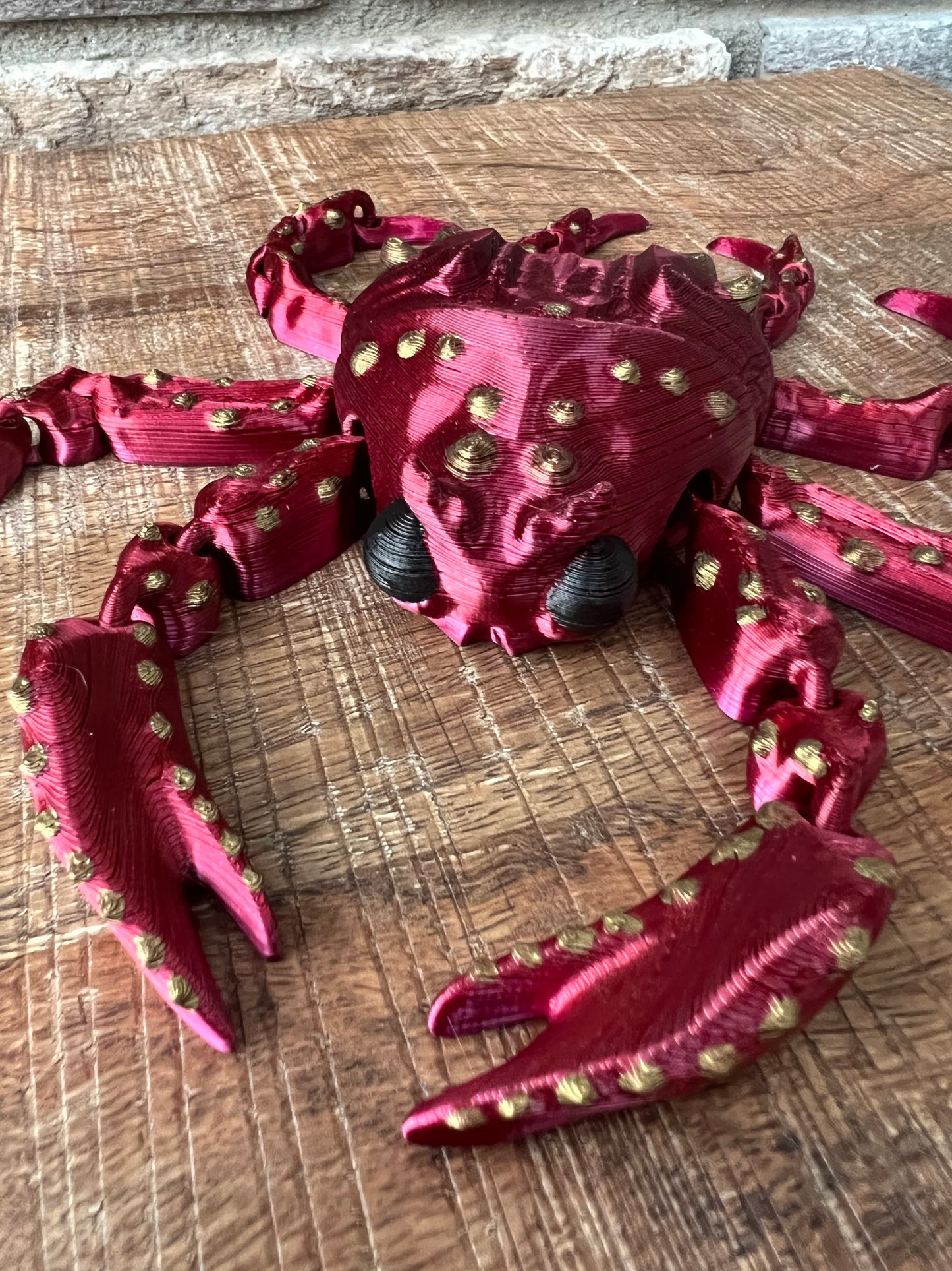 Spider Crab | 3d Printed | Articulated Flexible | Custom Fidget Toy