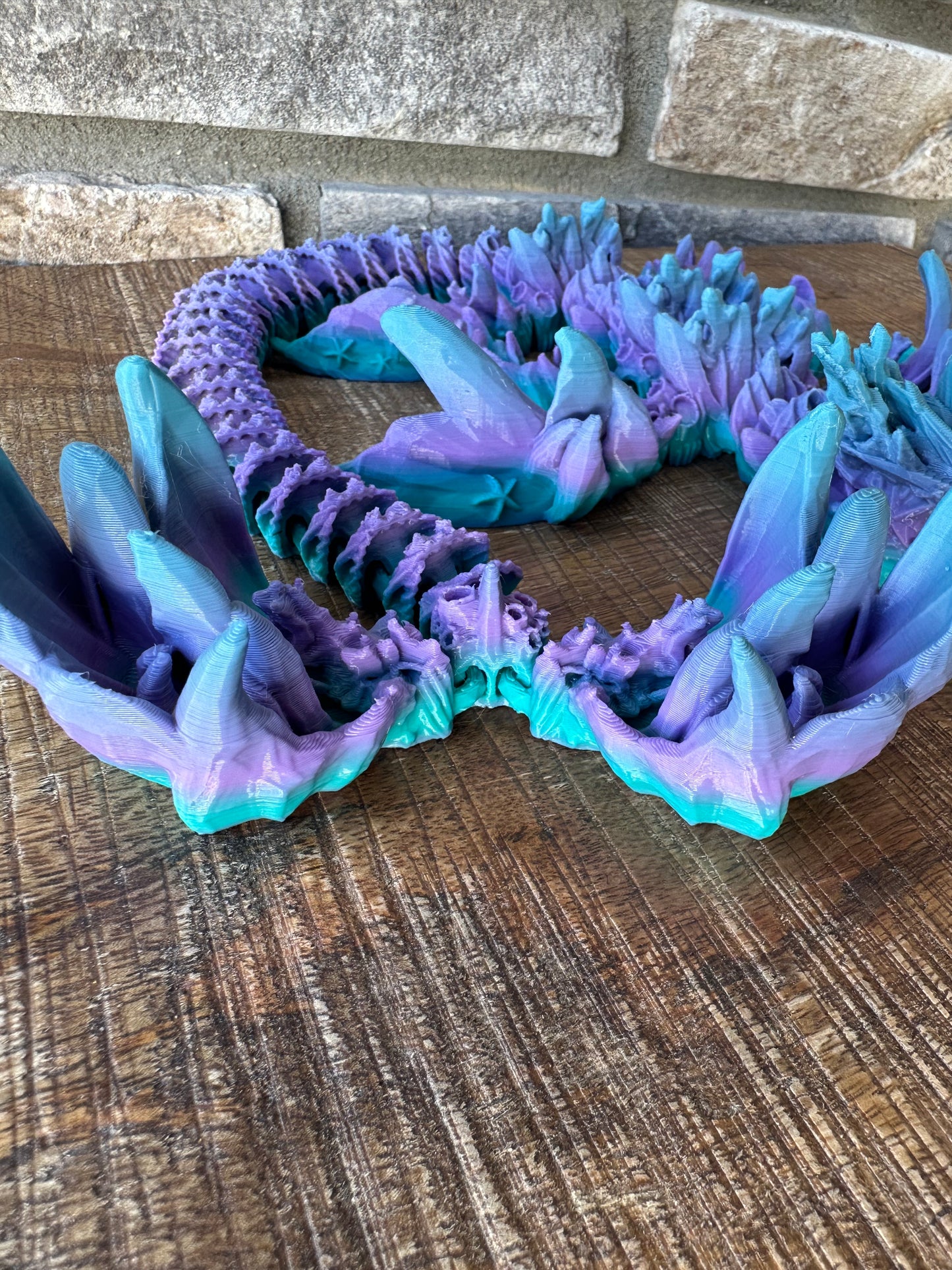 Flying Serpent | 3D Printed | Articulated Flexible | Custom Fidget Toy