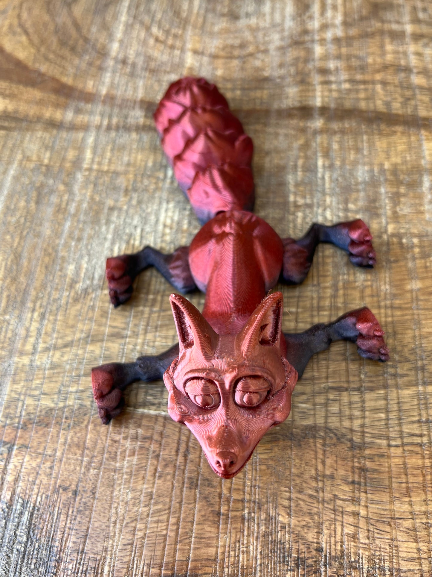 Fox | 3d Printed | Articulated Flexible | Custom Fidget Toy