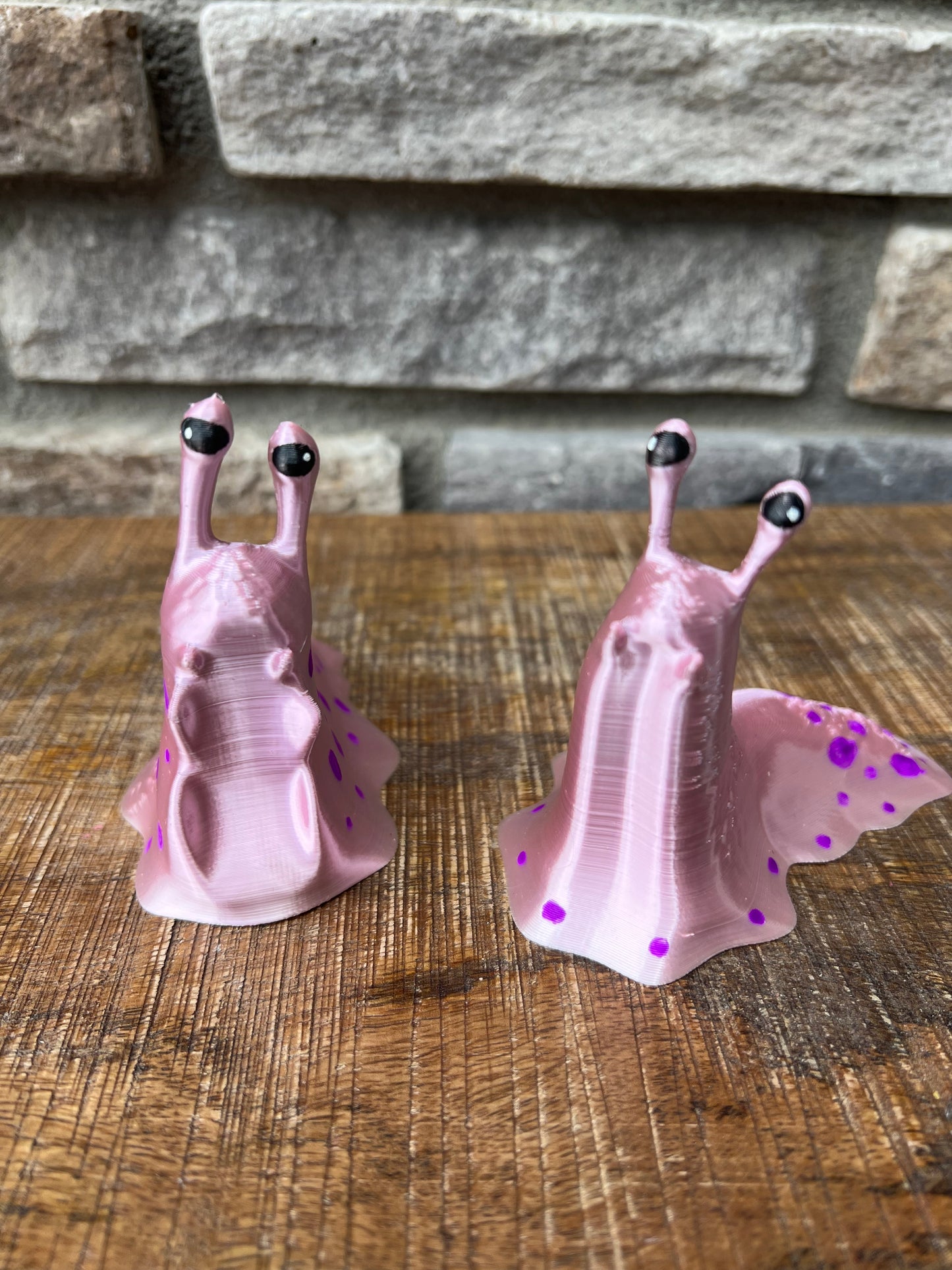 Slug Set of 2 | 3D Printed | Custom Figurine Décor
