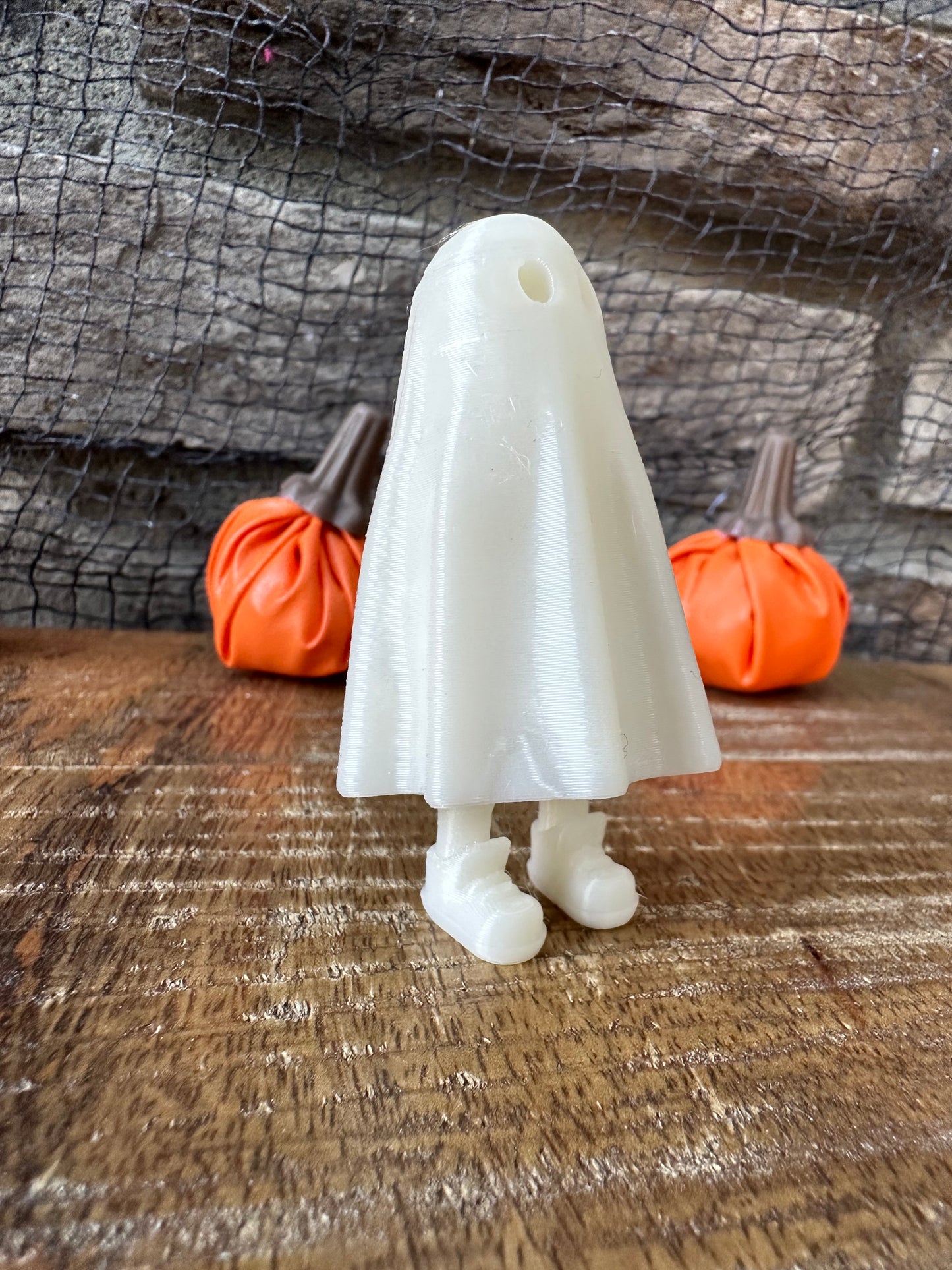 Mini Trick or Treat Ghost | 3D Printed | Articulated Flexible | Custom Fidget Toy | Halloween Decoration