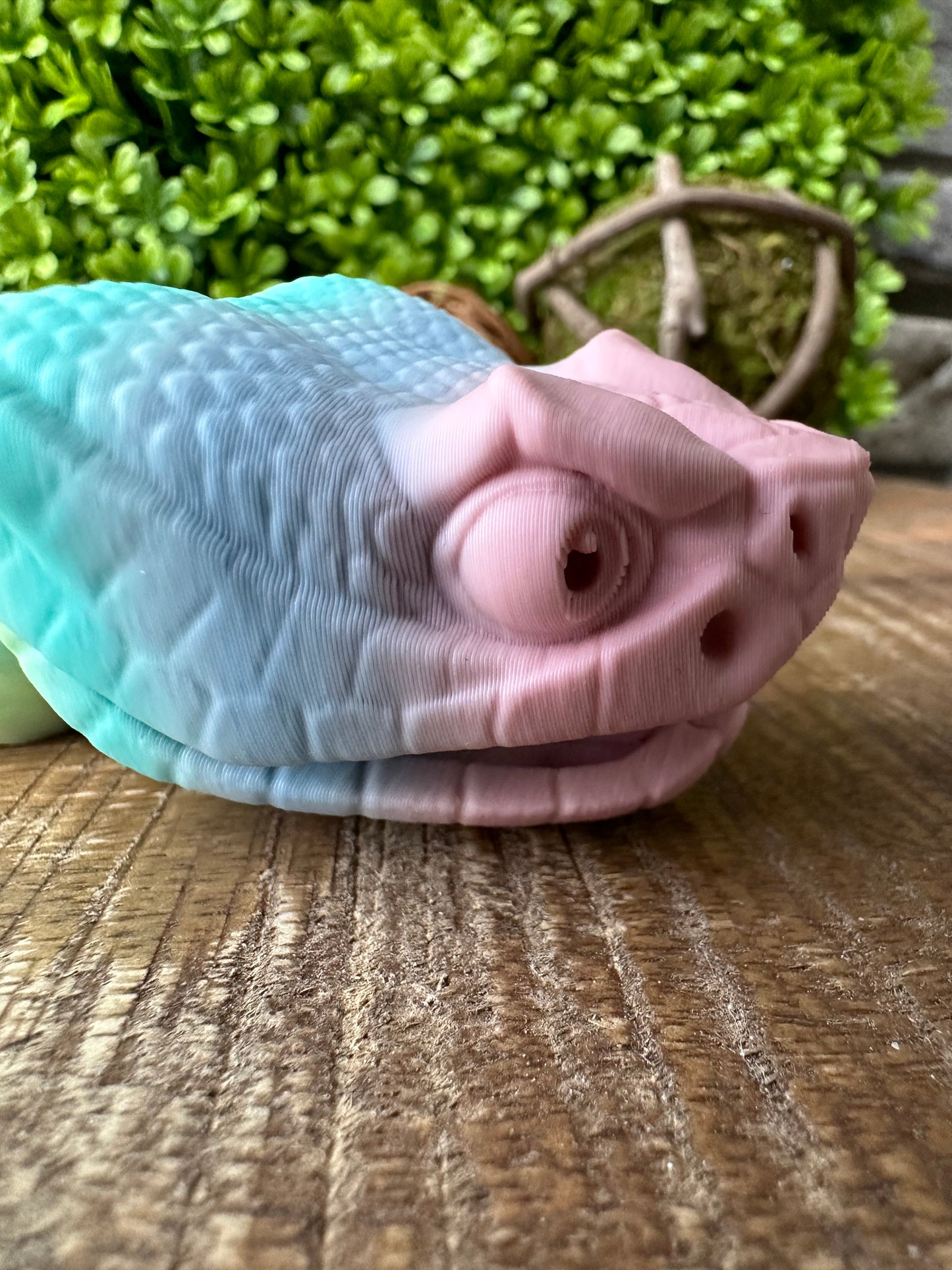 Large Rattle Snake | Snake | 3D Printed | Articulated Fidget | Custom Figurine