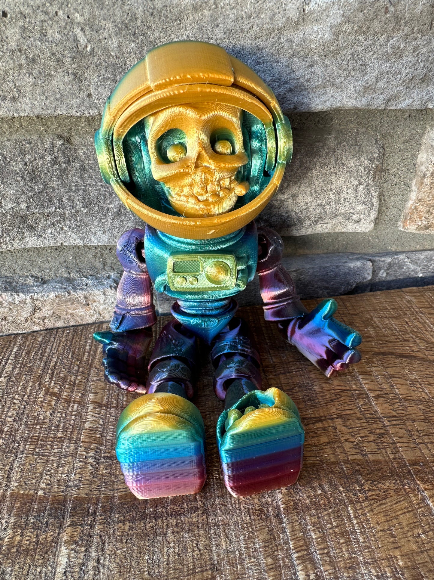 Zombie Astronaut | 3D Printed | Articulated Flexible | Custom Fidget Toy | Halloween Decoration