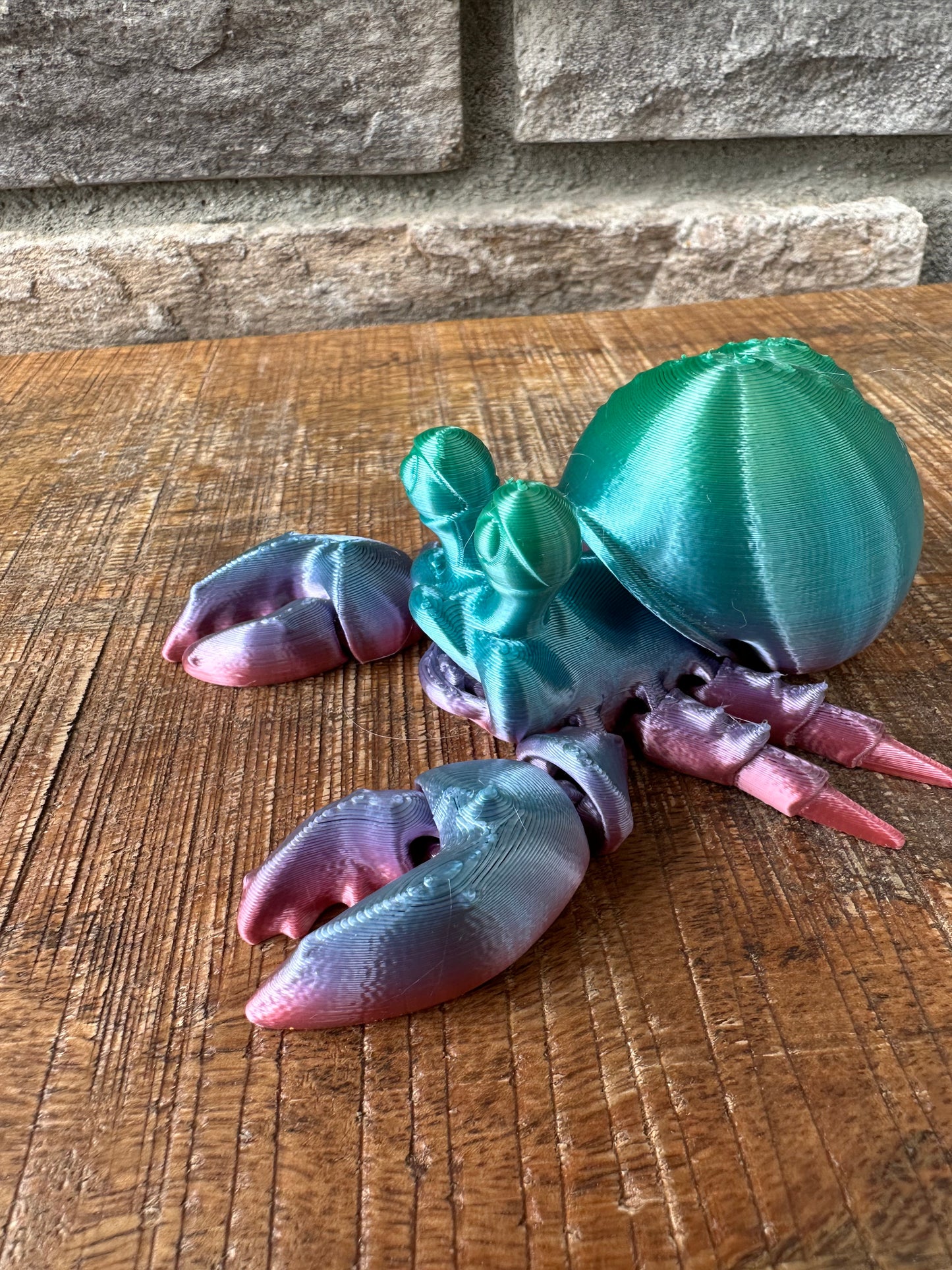 Hermit Crab | Male | 3d Printed | Custom Articulated Flexible Toy