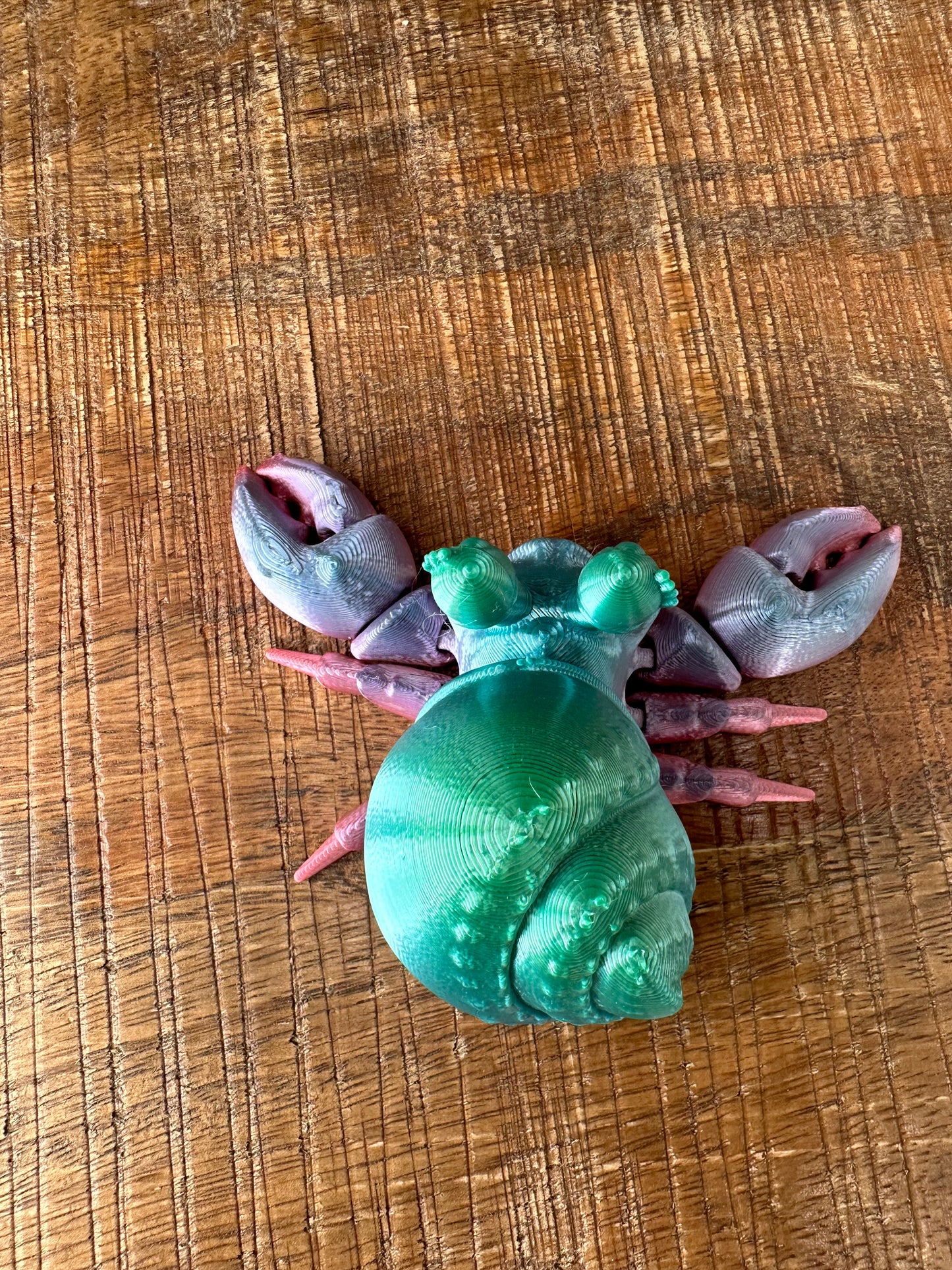 Hermit Crab | Female | 3d Printed | Custom Articulated Flexible Toy