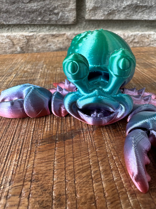 Hermit Crab | Male | 3d Printed | Custom Articulated Flexible Toy