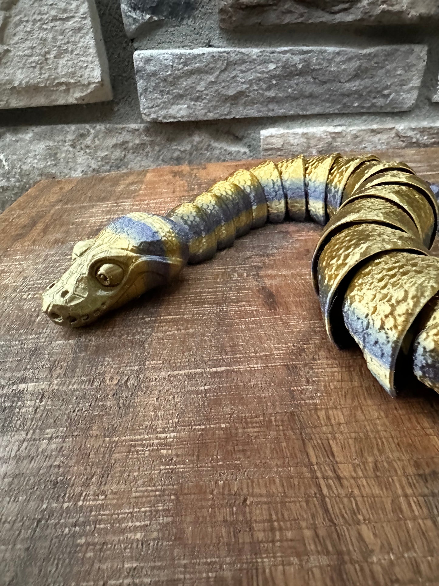 Large Ball Python | 3D Printed | Articulated Fidget | Custom Figurine