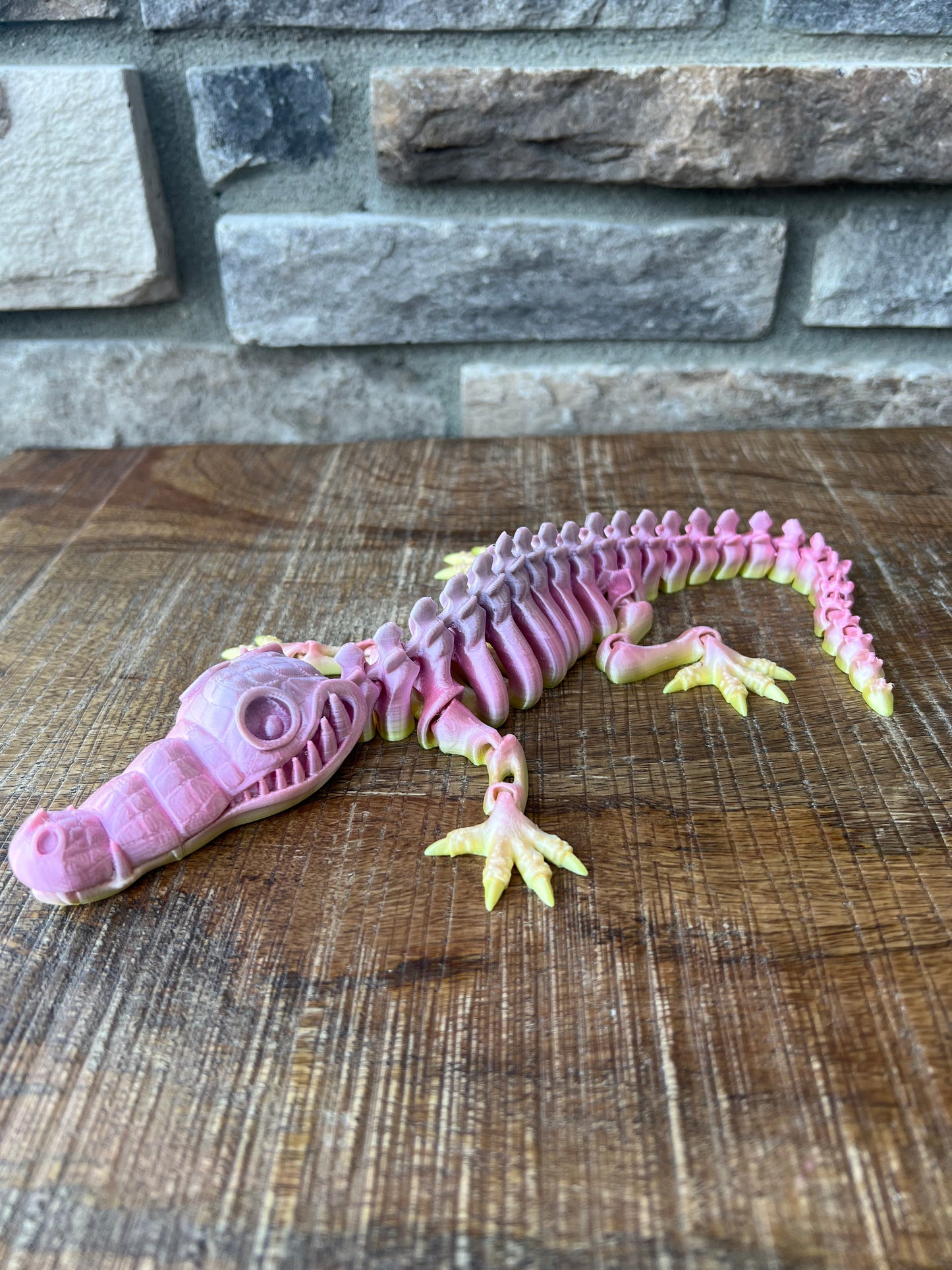 Crocodile | 3d Printed | Articulated Flexible | Custom Toy