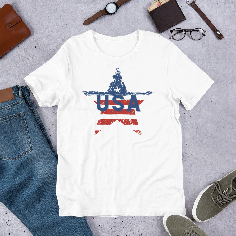 USA Star T-Shirt - White